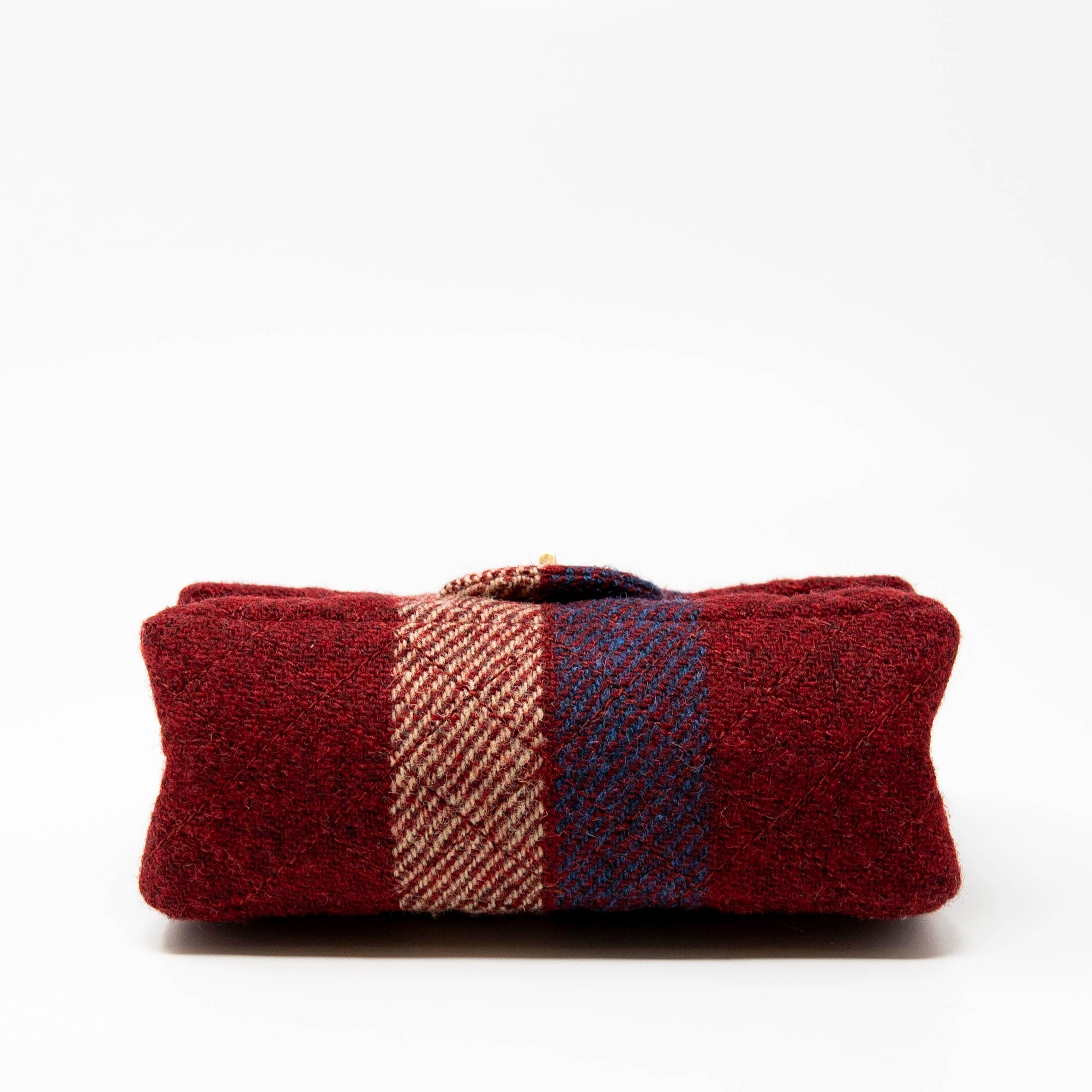 Chanel Red Tweed 2.55 Reissue 224