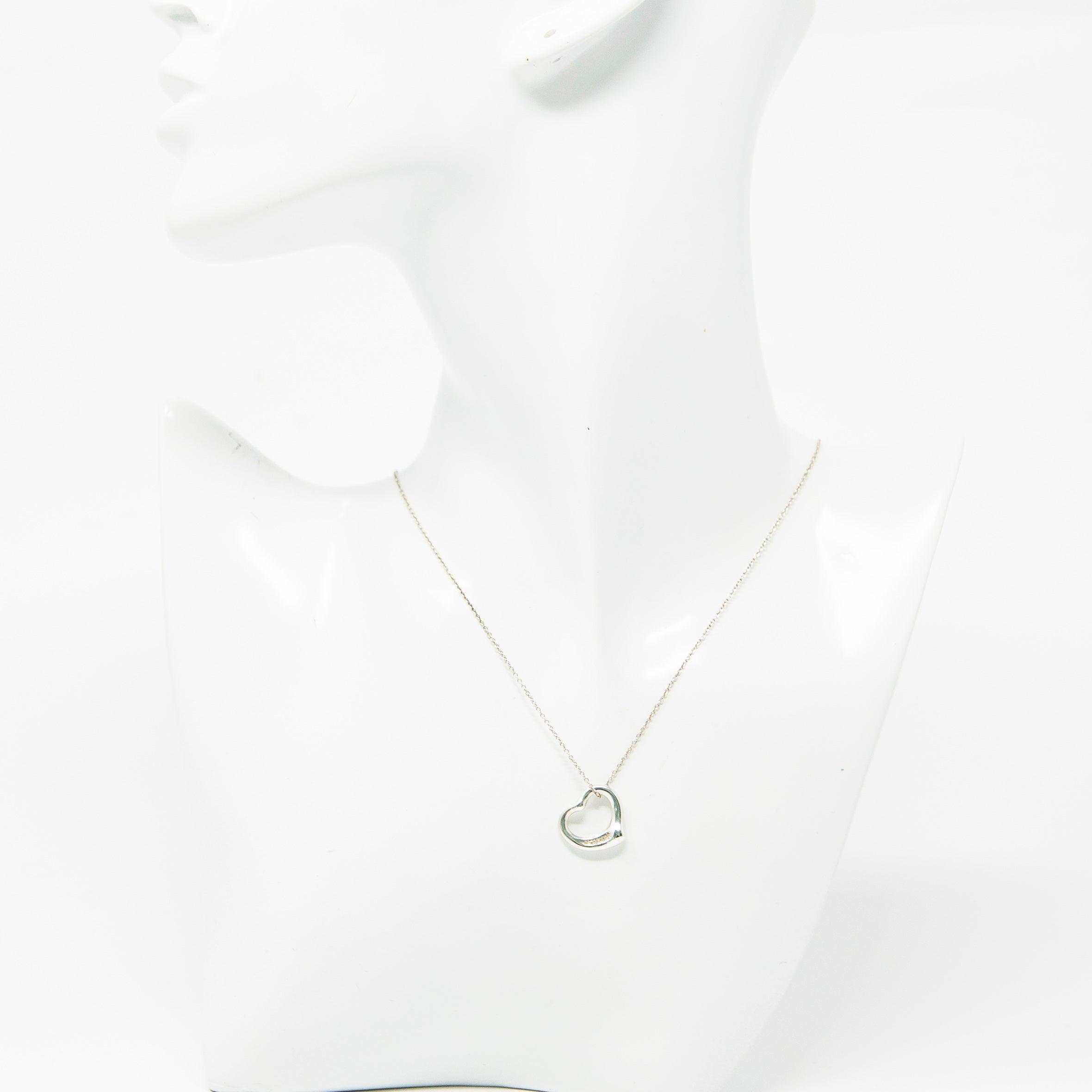 Tiffany & Co Diamond Elsa Peretti Heart Necklace