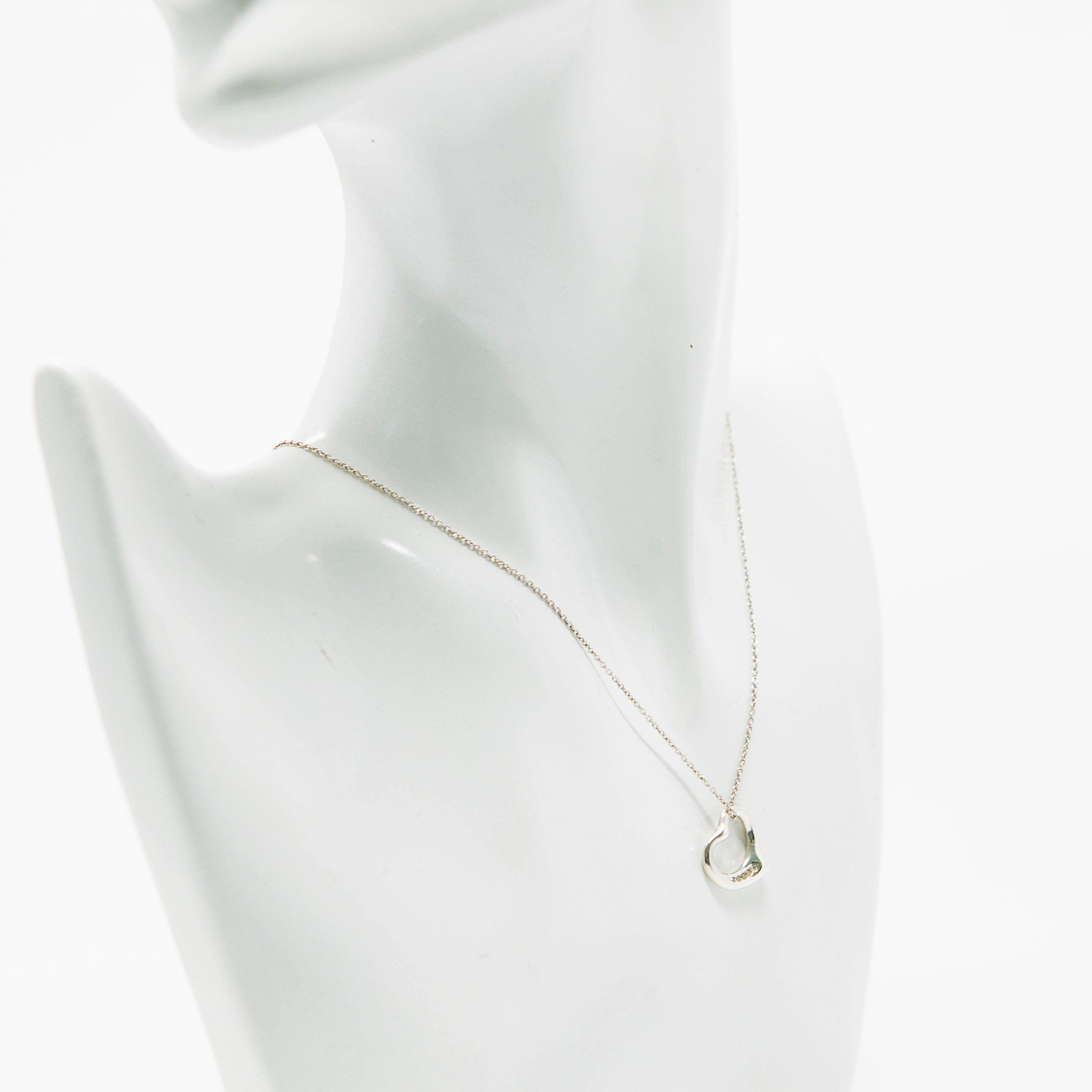 Tiffany & Co Diamond Elsa Peretti Heart Necklace