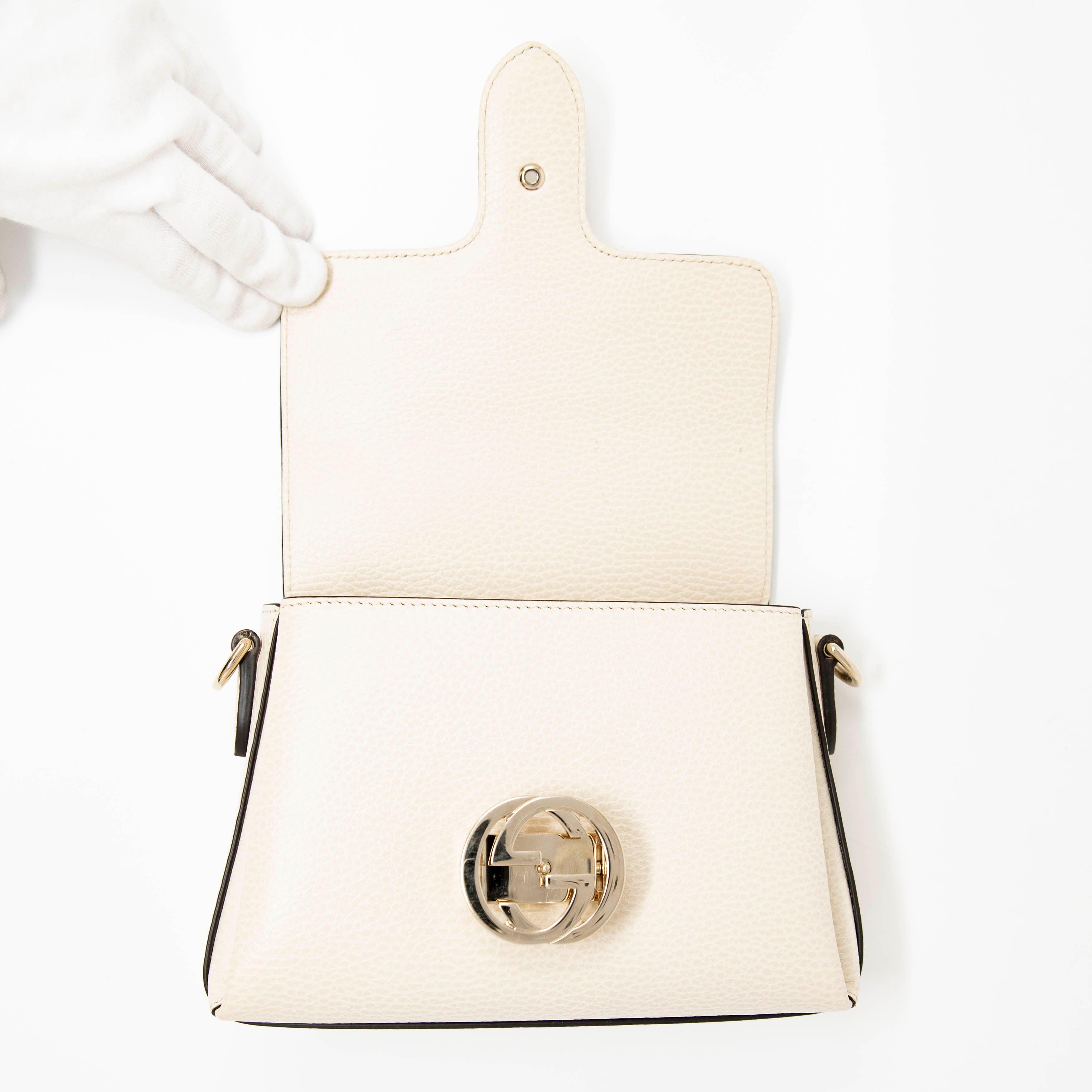 Gucci White Interlocking GG Bag