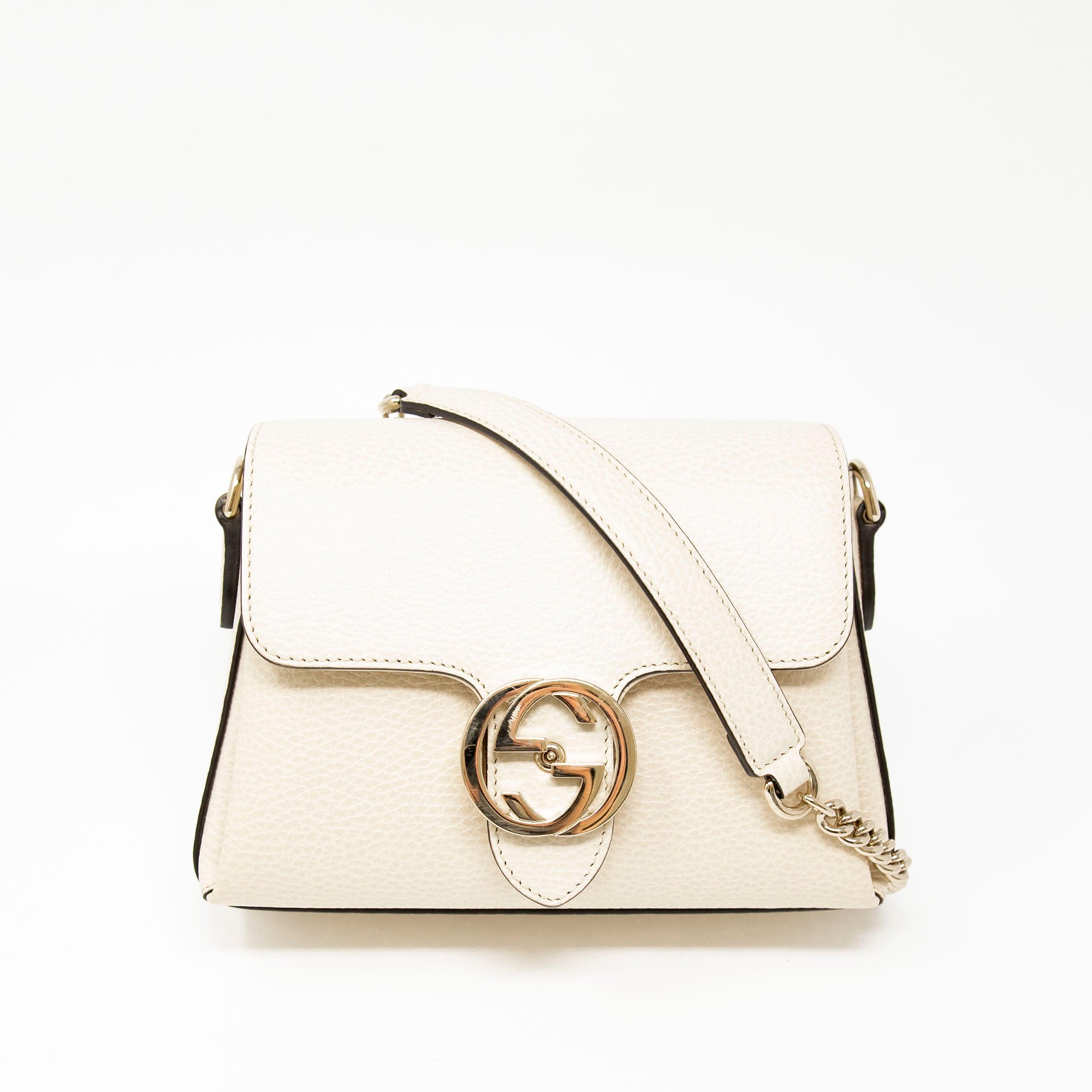 Gucci White Interlocking GG Bag