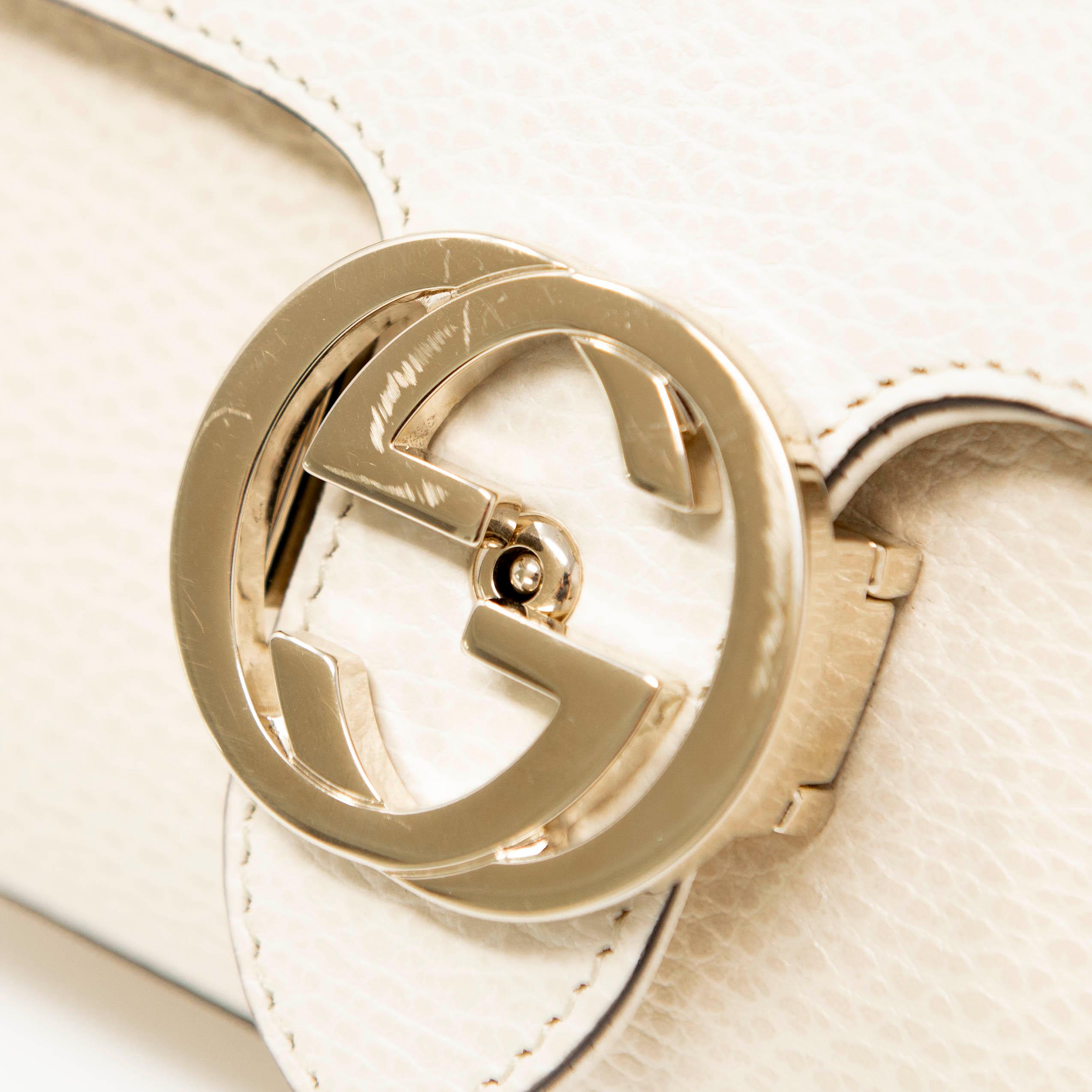 Gucci White Interlocking GG Bag