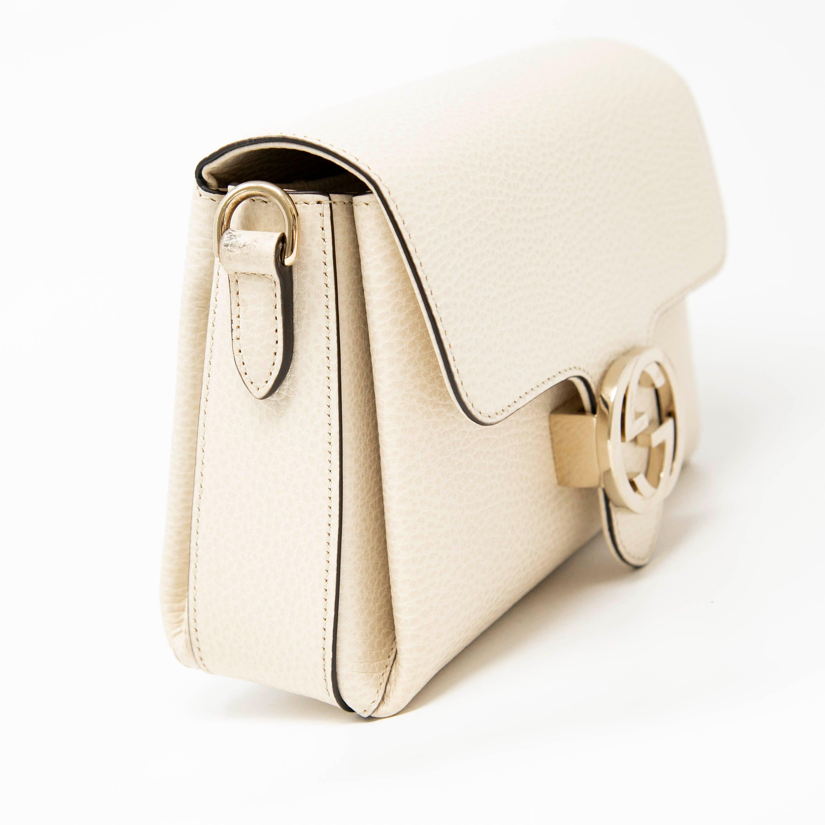 Gucci White Interlocking GG Bag