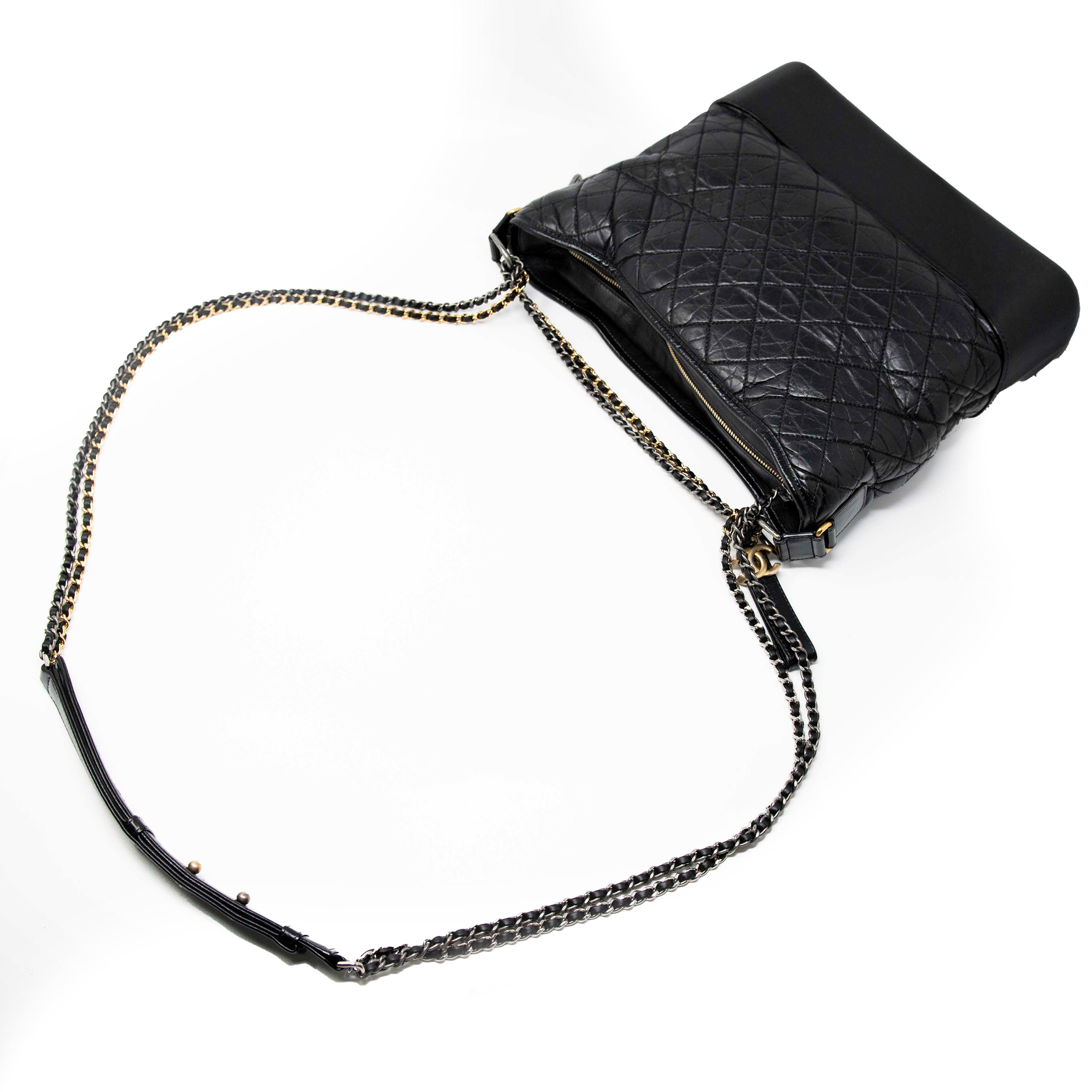 Chanel Black Large Gabrielle Hobo