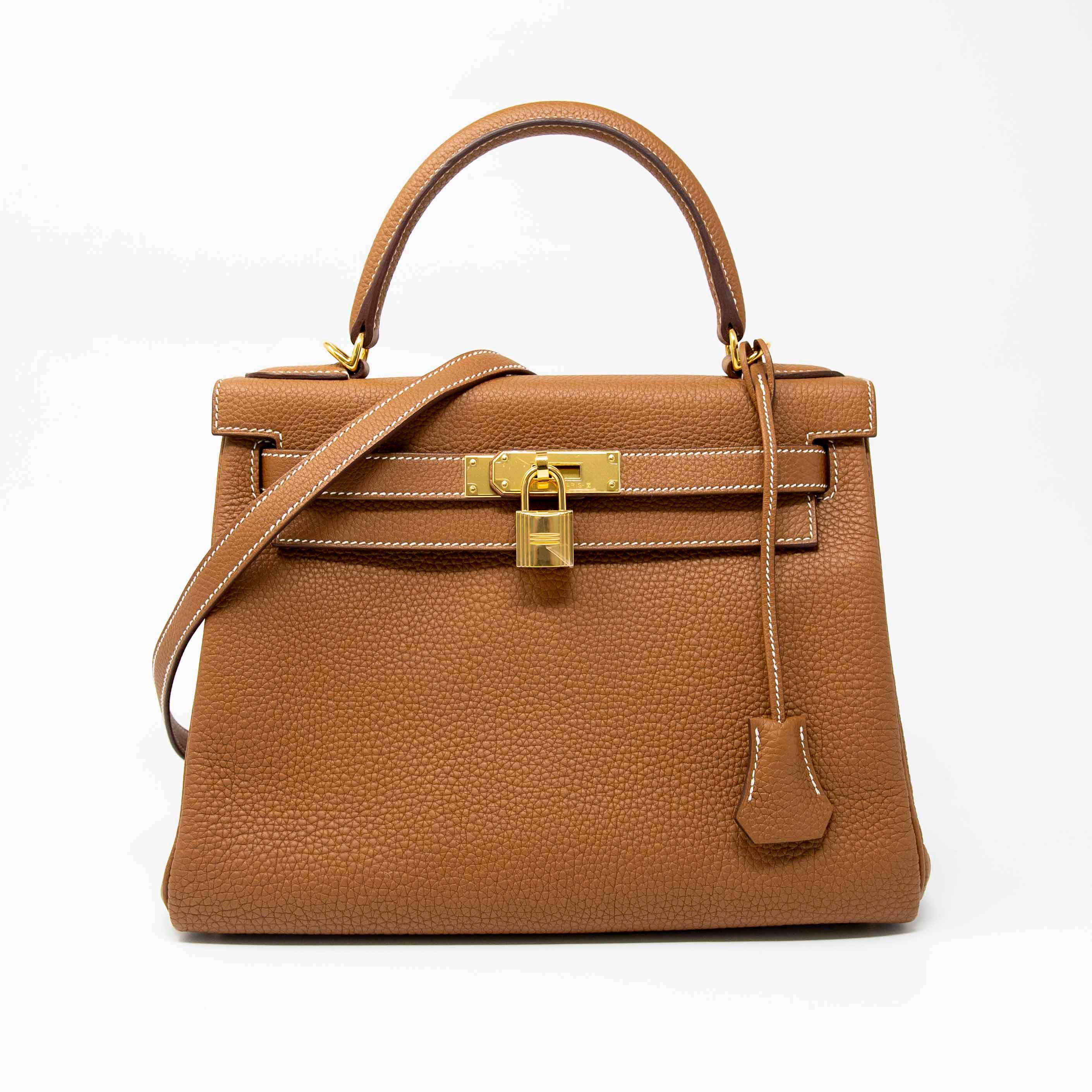 Hermes Gold Togo Kelly 28
