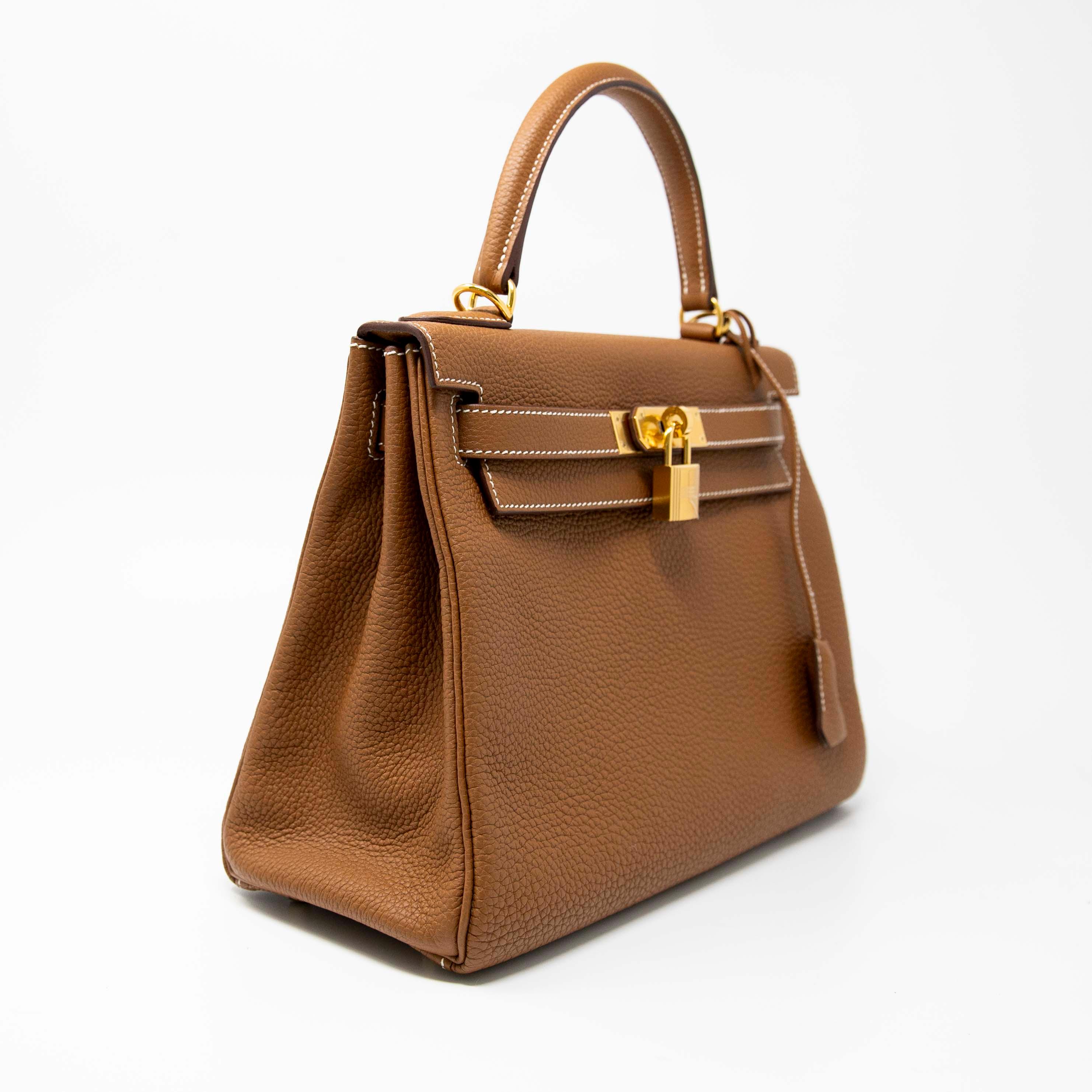 Hermes Gold Togo Kelly 28