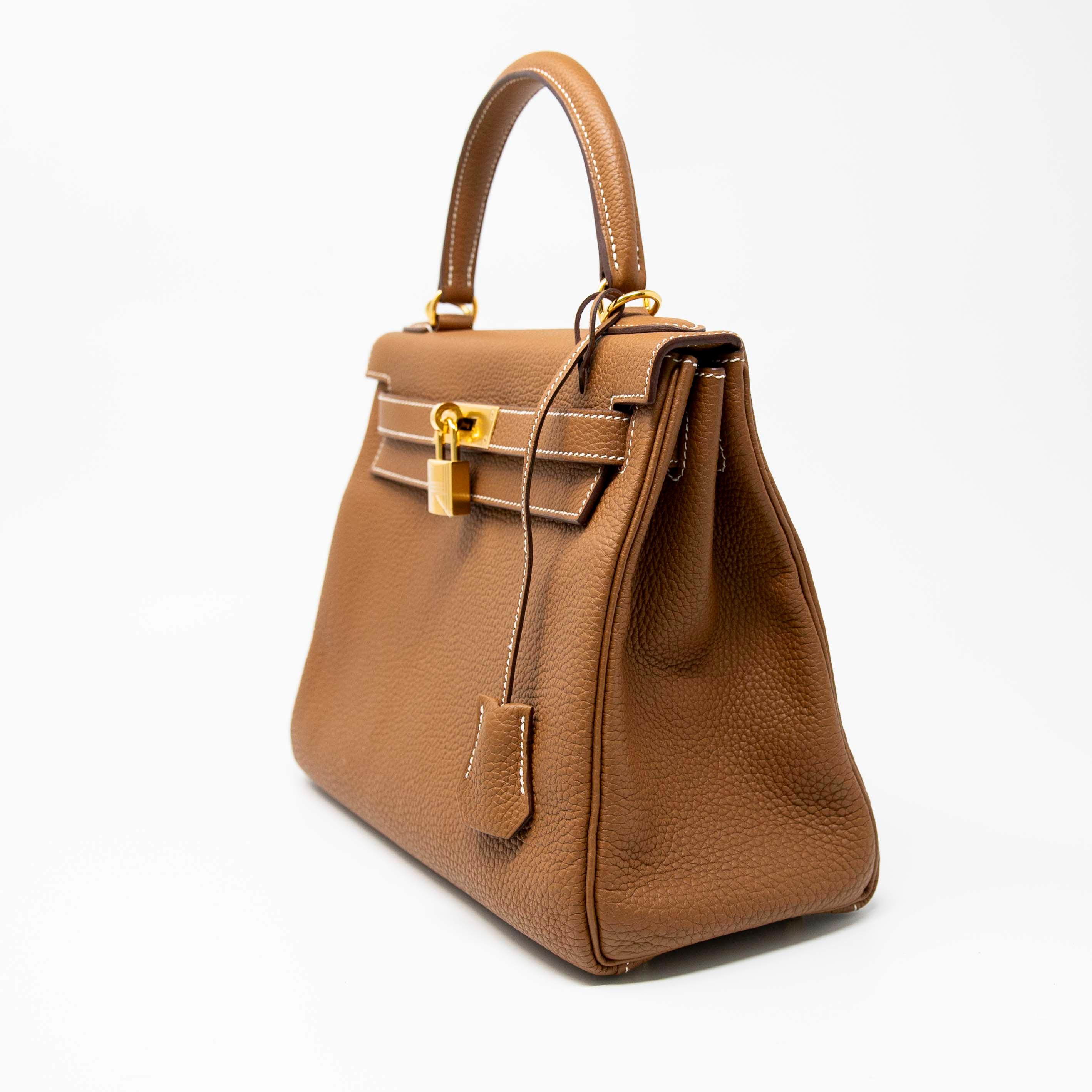 Hermes Gold Togo Kelly 28