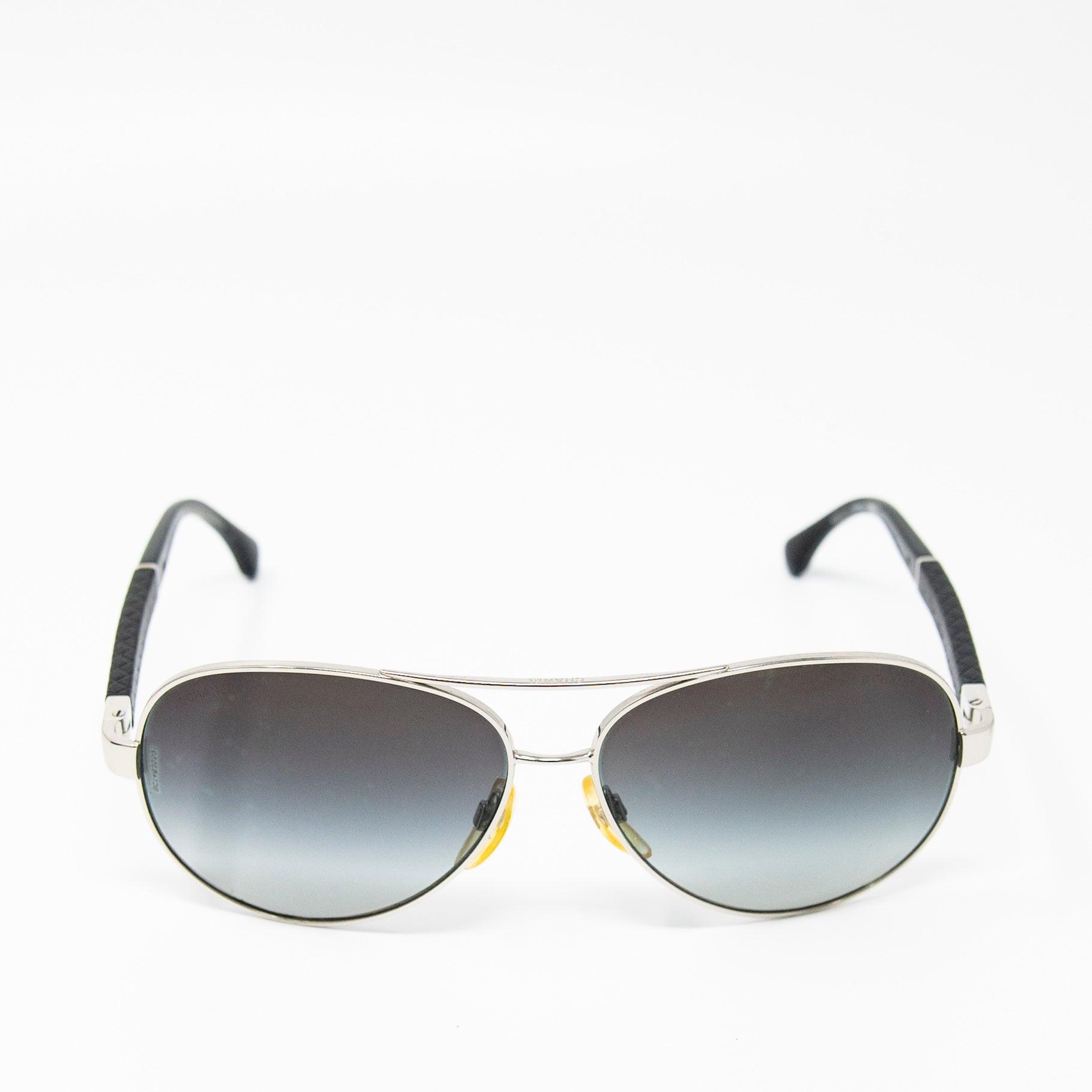 Chanel Black Aviator Sunglasses