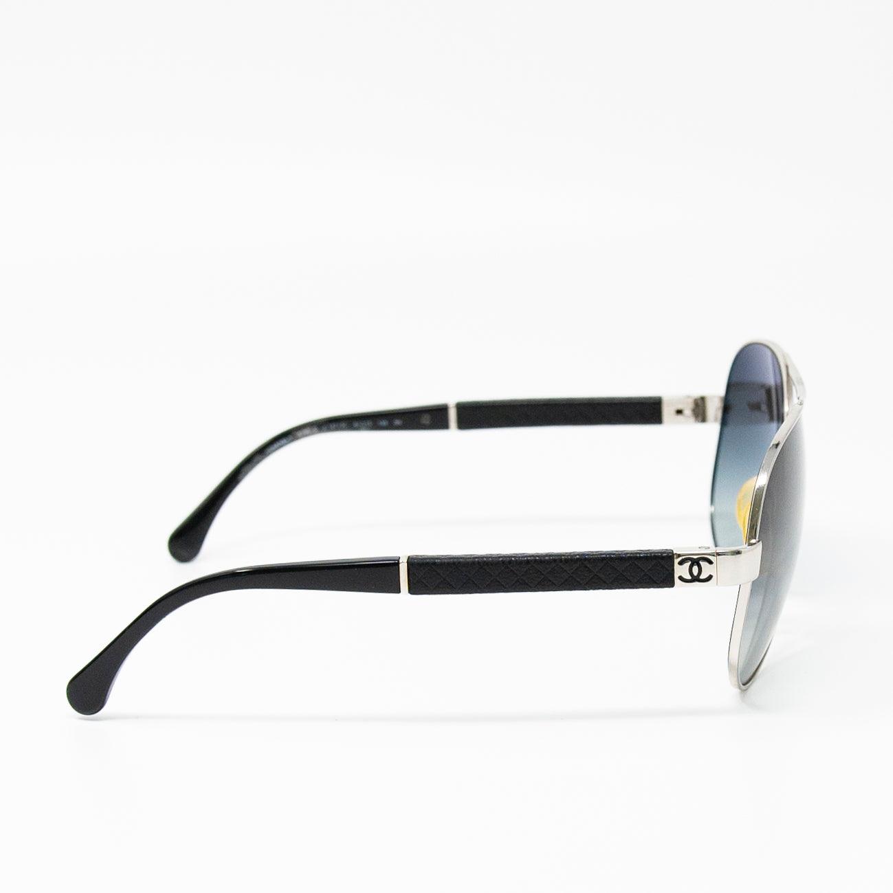 Chanel Black Aviator Sunglasses