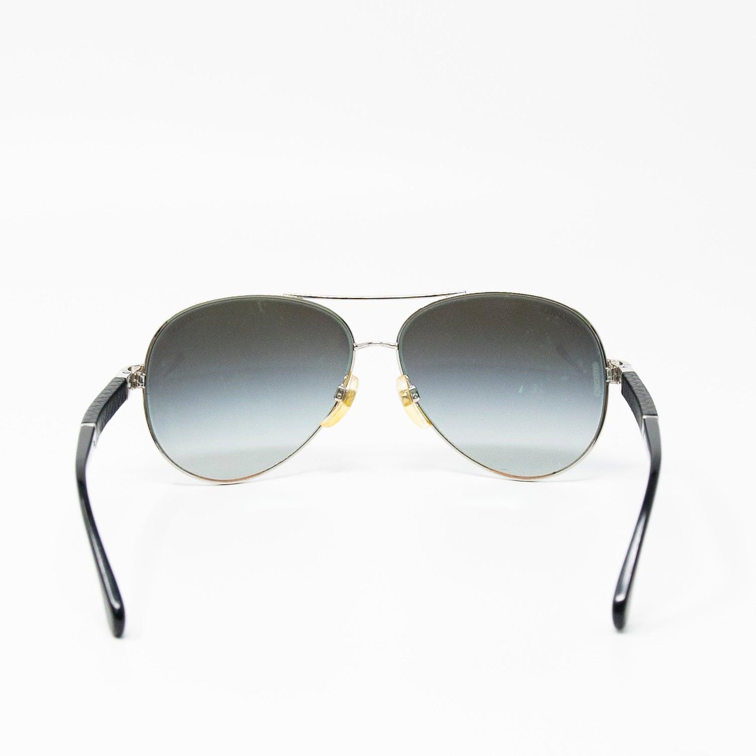 Chanel Black Aviator Sunglasses