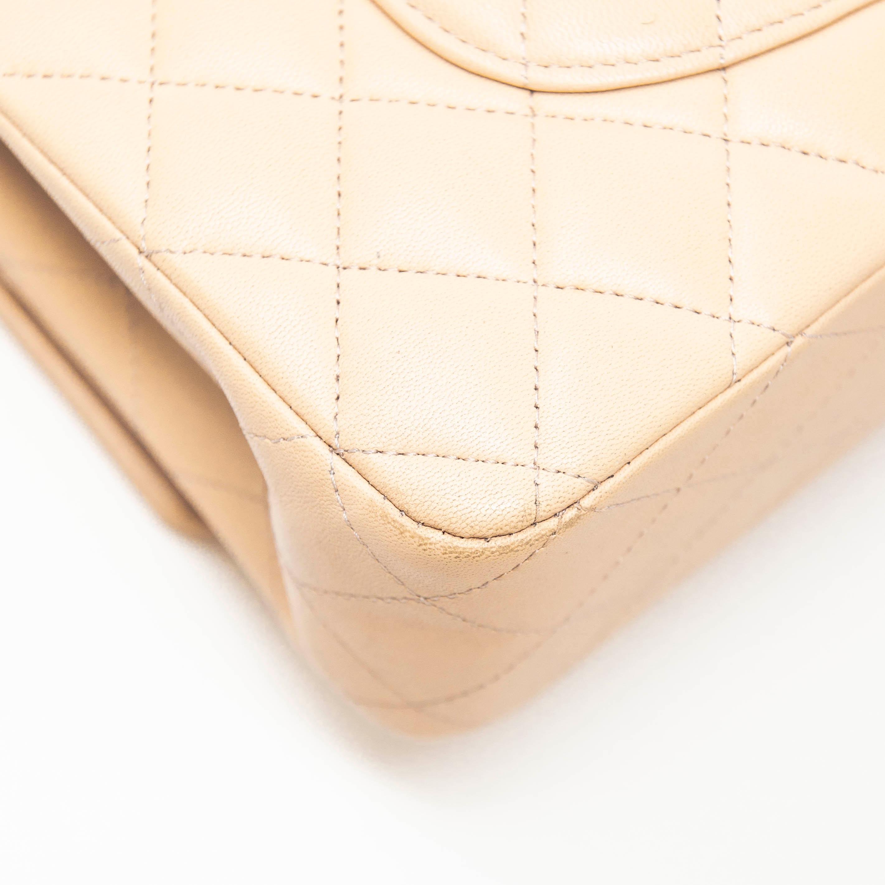 Chanel Beige Medium Classic Flap