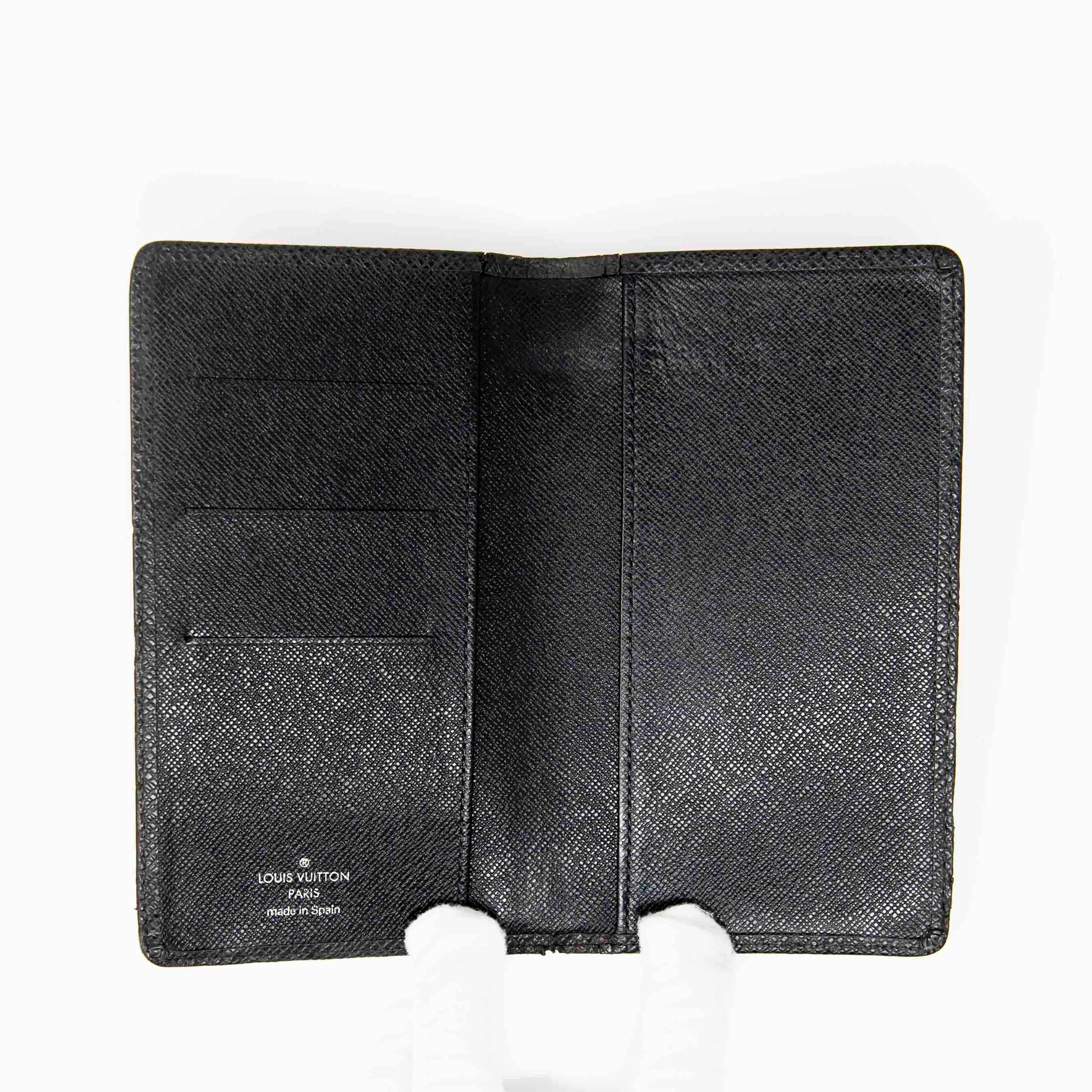 Louis Vuitton Black Taiga Pocket Organizer