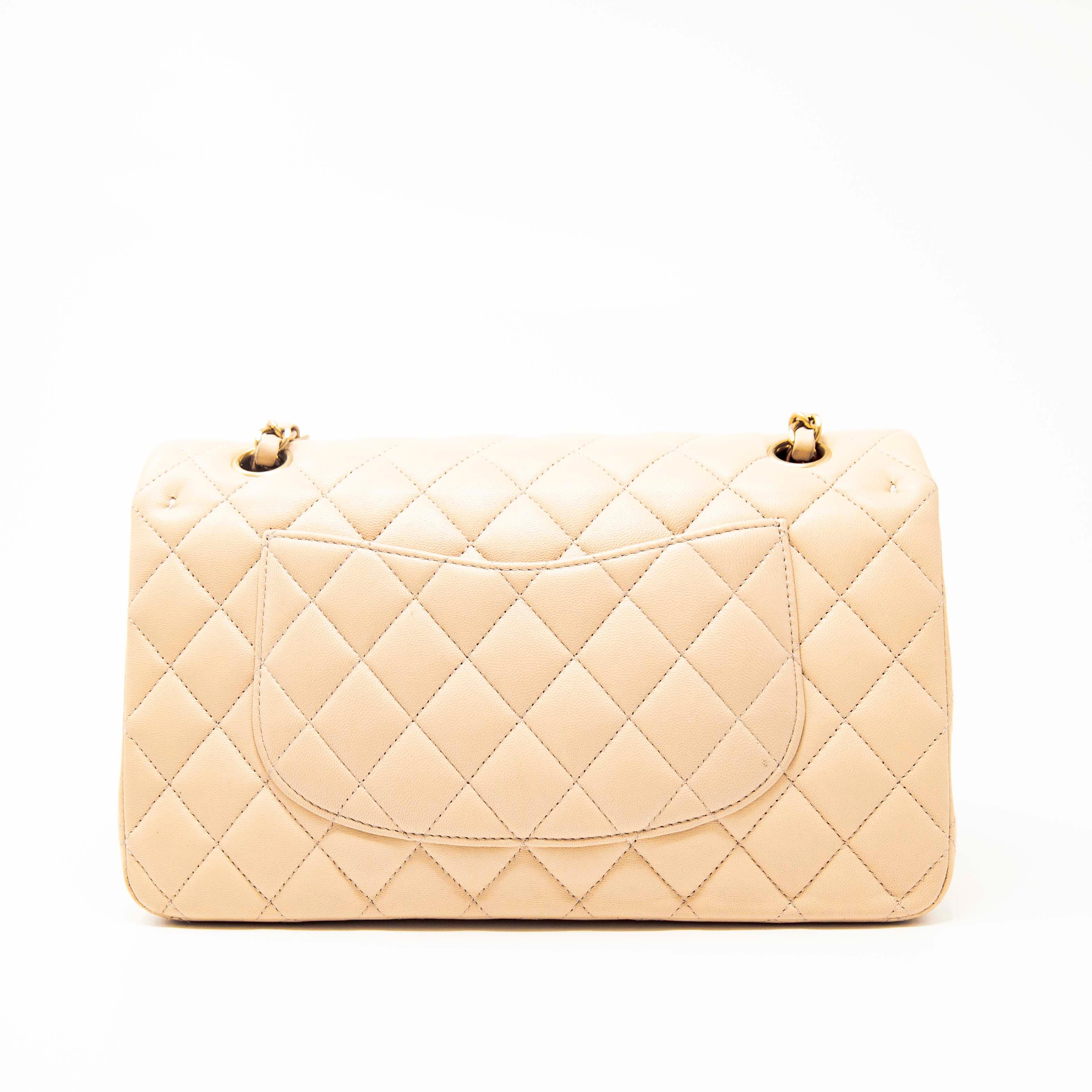 Chanel Beige Medium Classic Flap