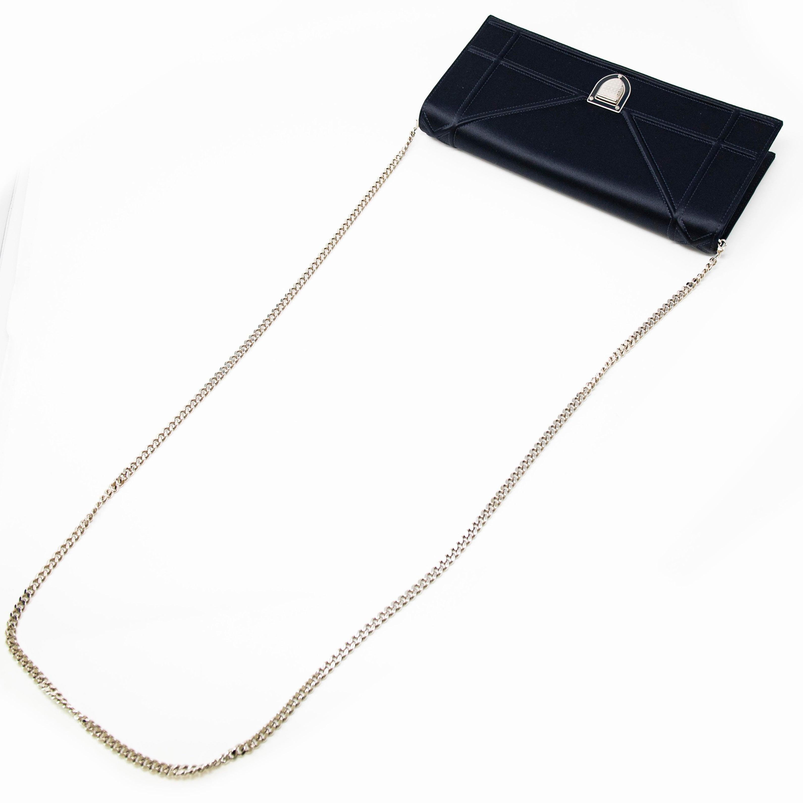 Dior Blue Diorama Croisiere Chain Wallet