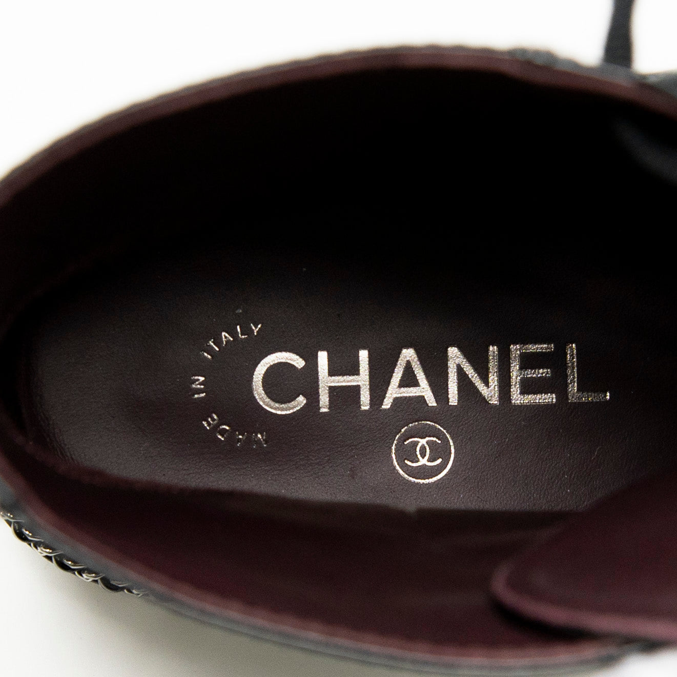 Chanel Black Combat Boots 36.5