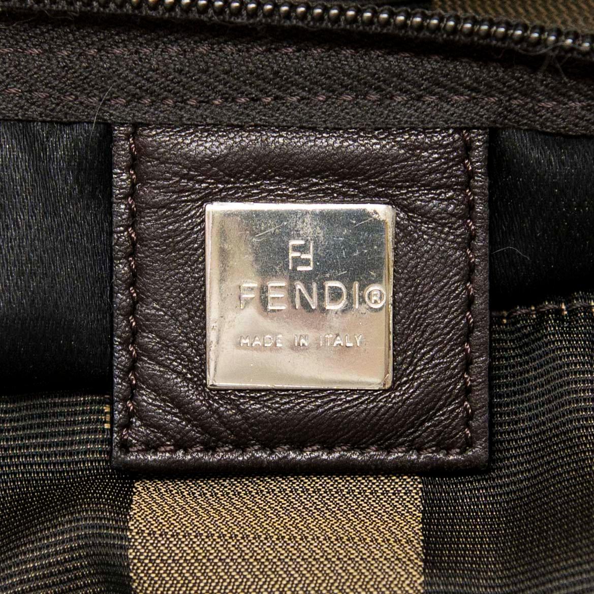 Fendi Green XL Pequin Weekender w/ Wallet