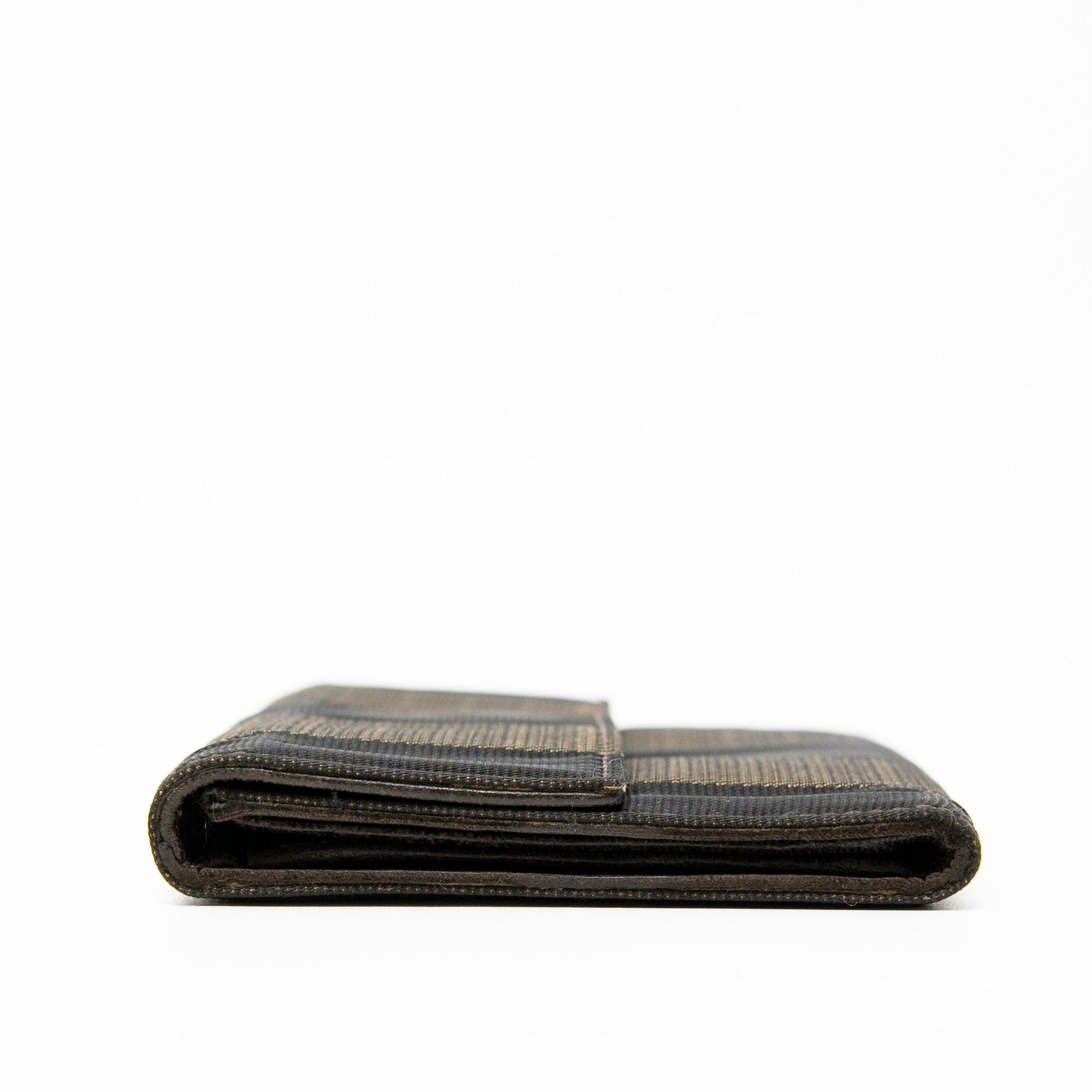 Fendi Green XL Pequin Weekender w/ Wallet