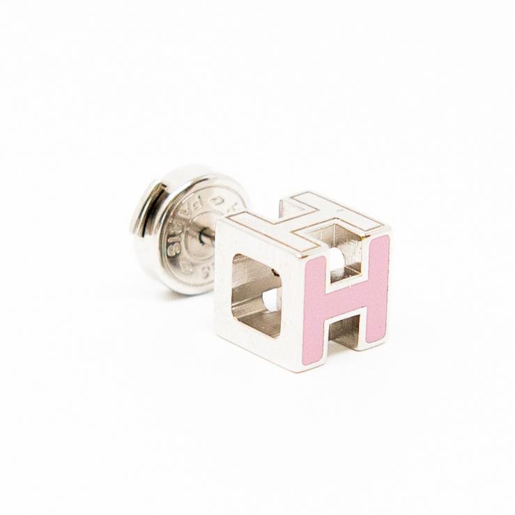 Hermes Pink Cage d’H Earrings