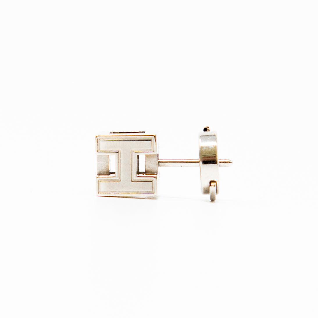 Hermes Pink Cage d’H Earrings