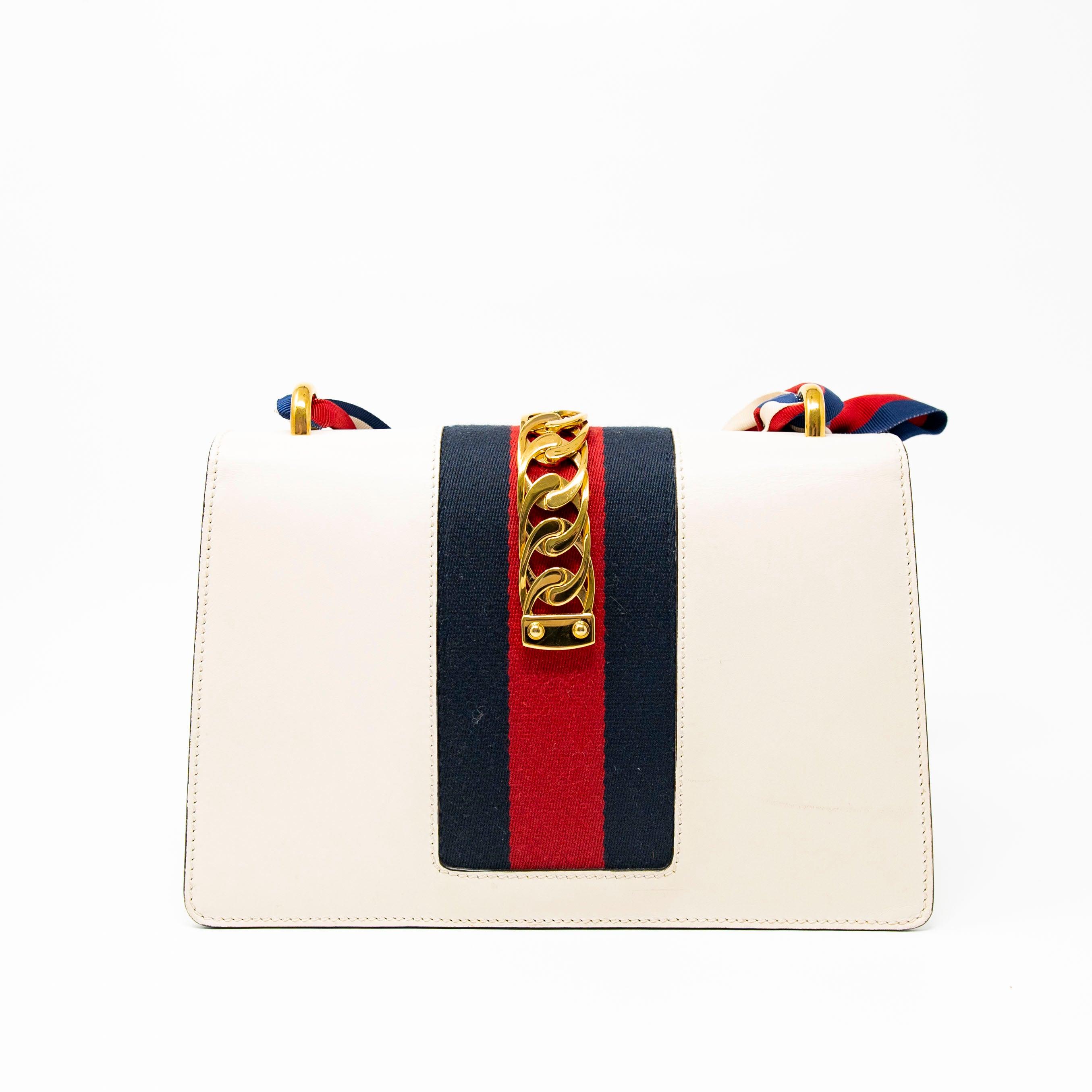 Gucci White Small Sylvie Bag