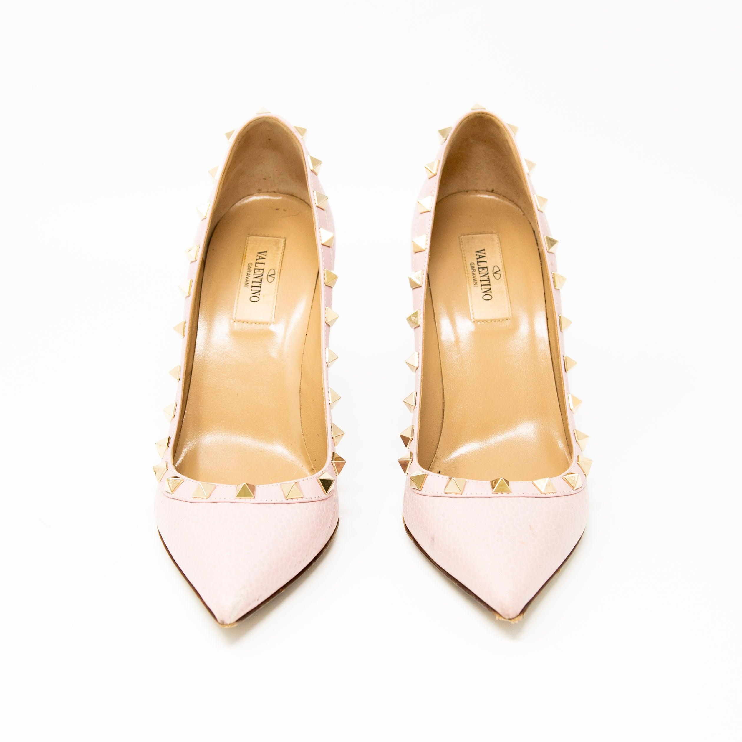 Valentino Pink Rockstud Pumps 37.5
