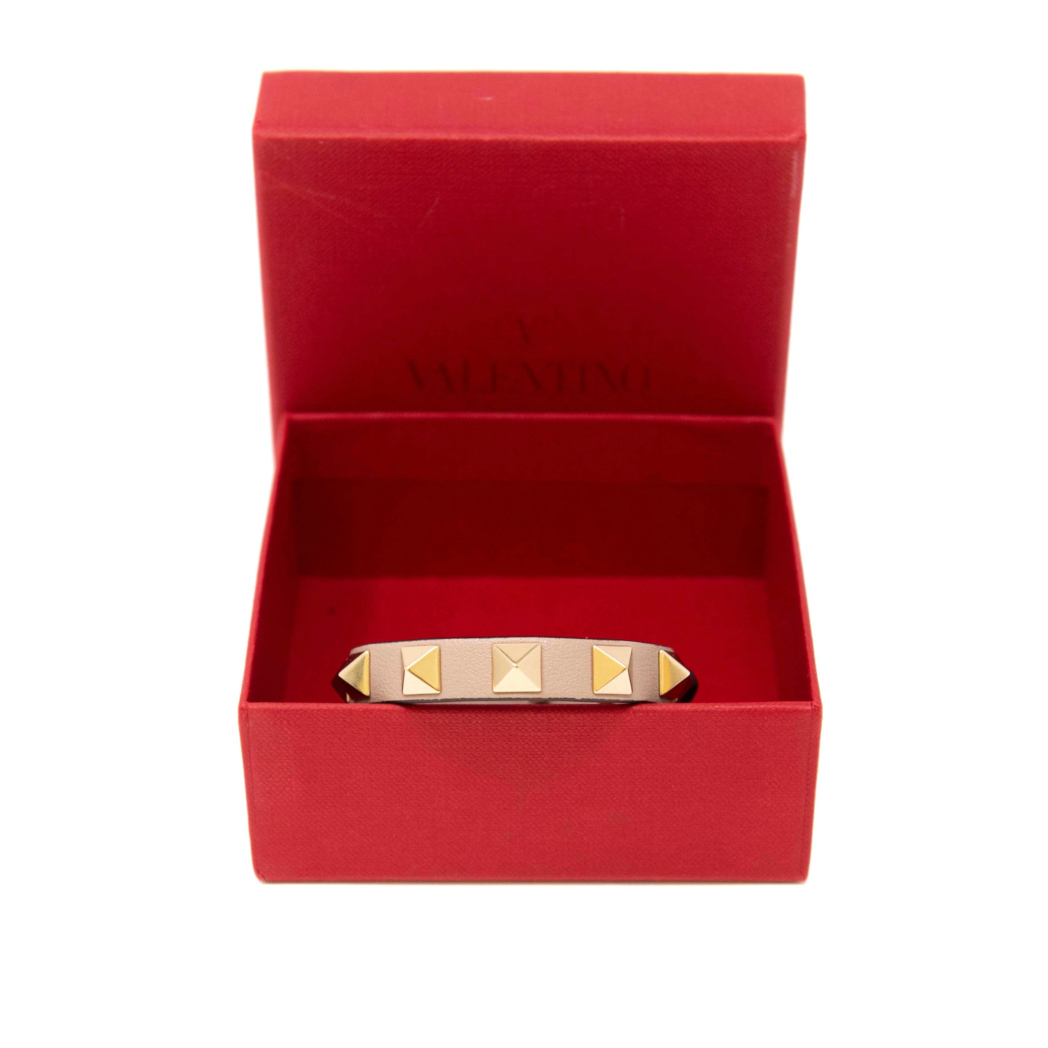 Valentino Beige Rockstud Bracelet