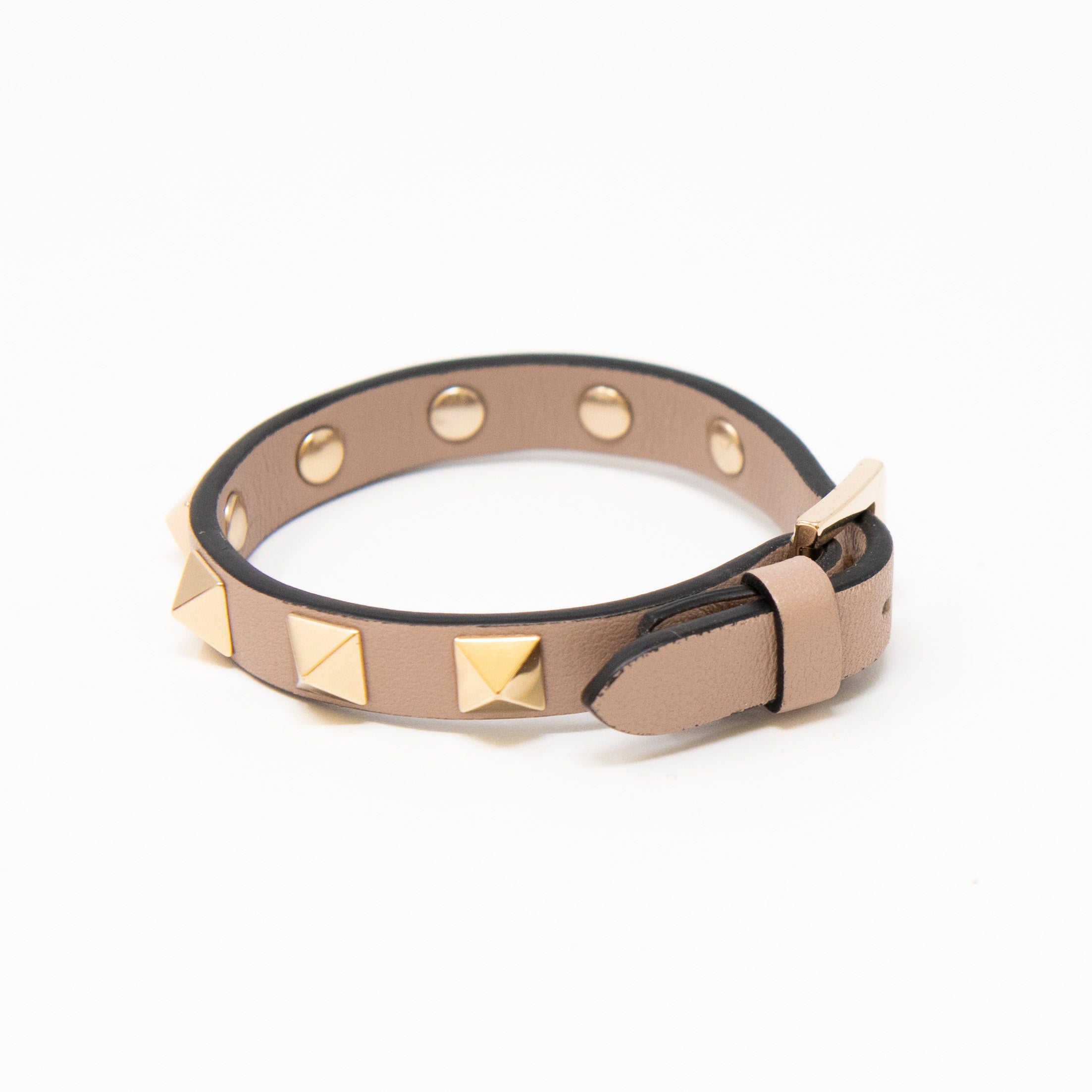 Valentino Beige Rockstud Bracelet