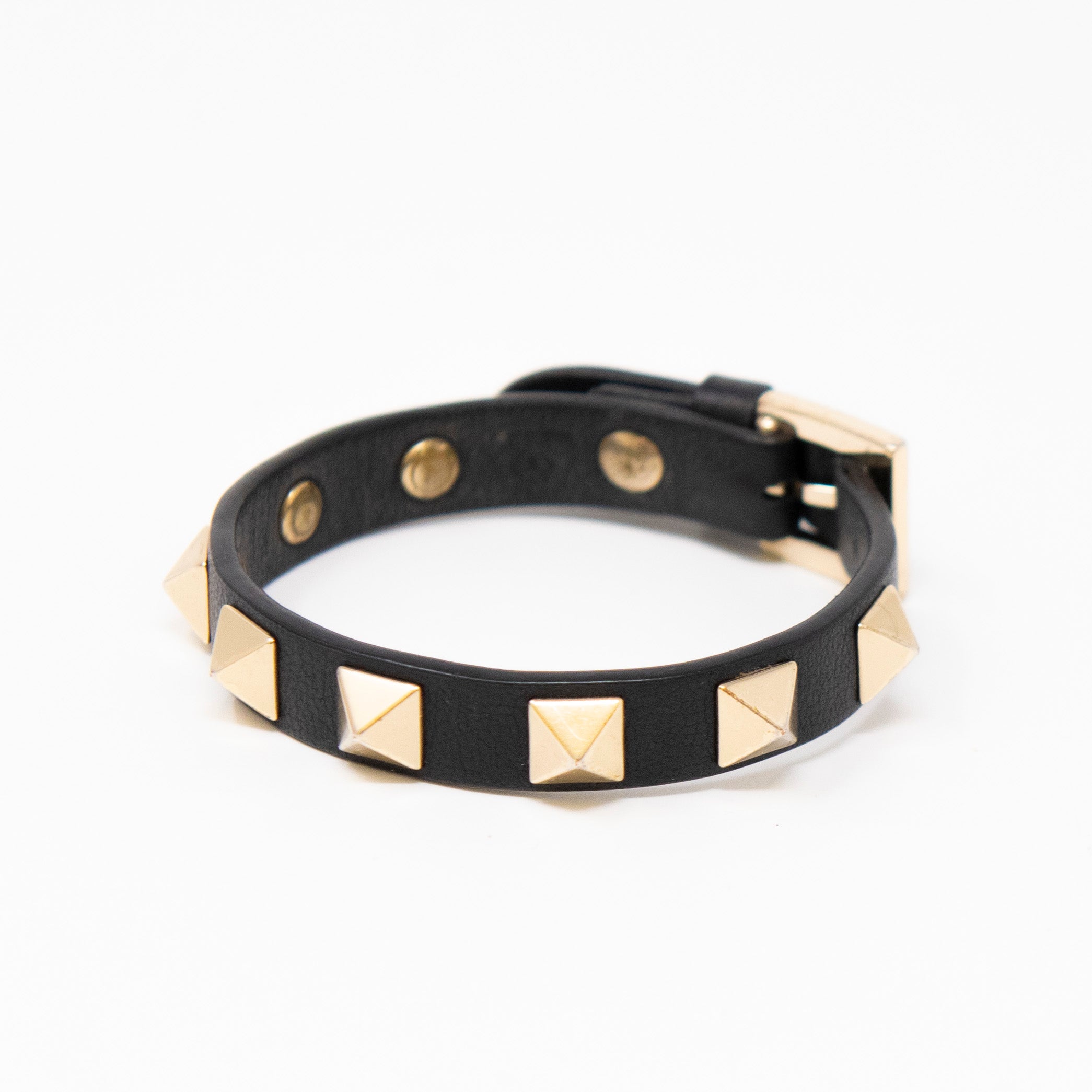 Valentino Black Rockstud Bracelet