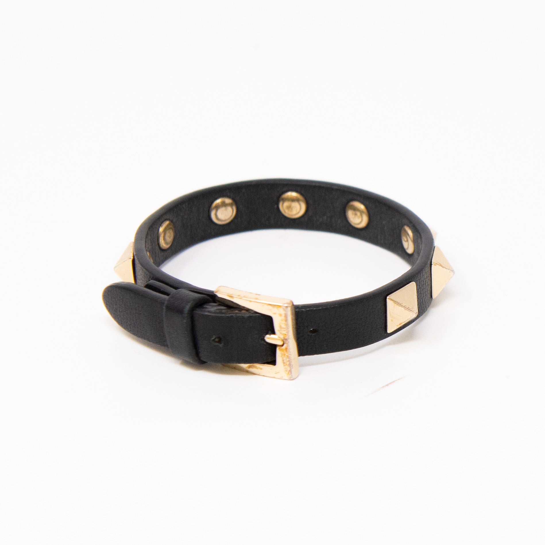 Valentino Black Rockstud Bracelet