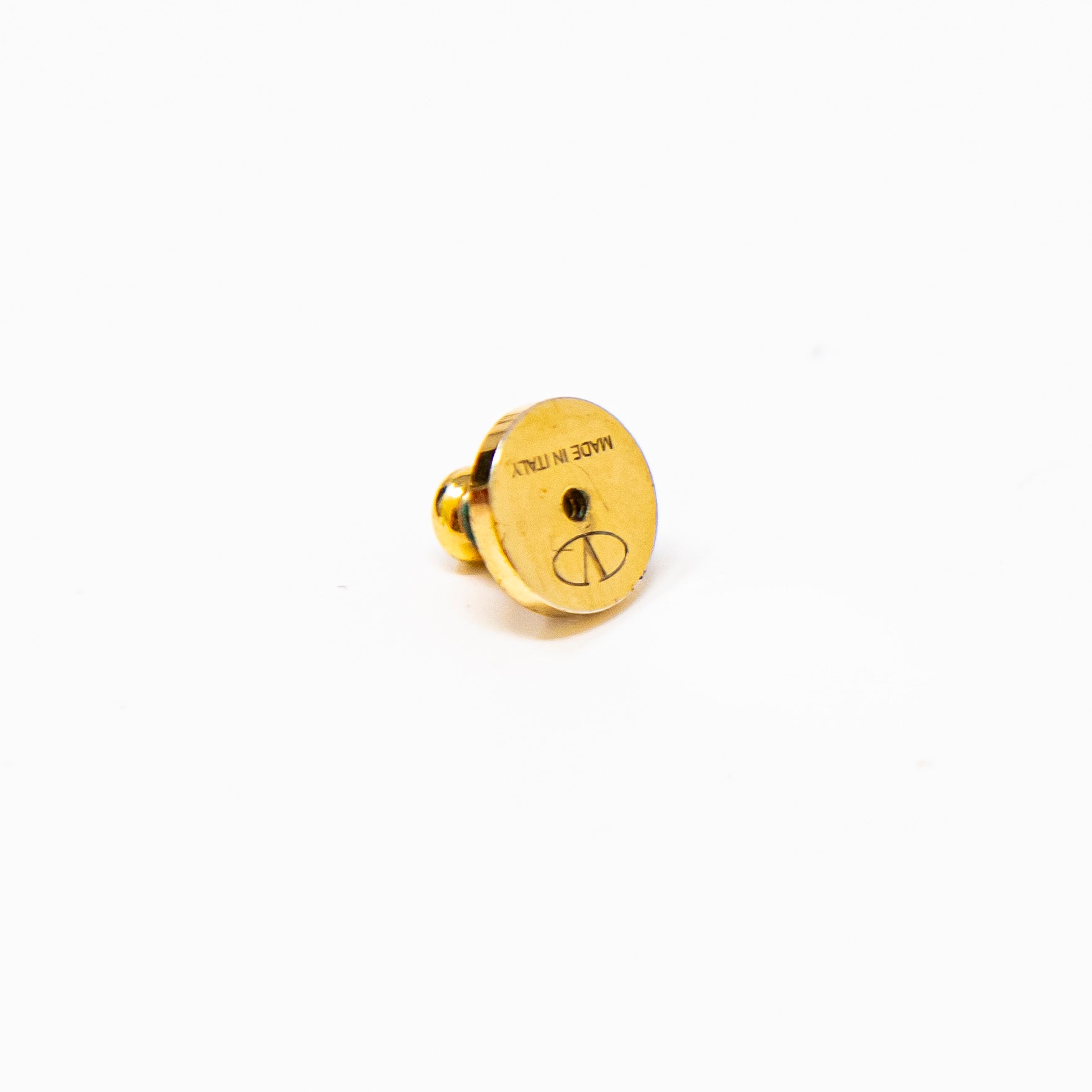 Valentino Crystal Logo Stud Earrings