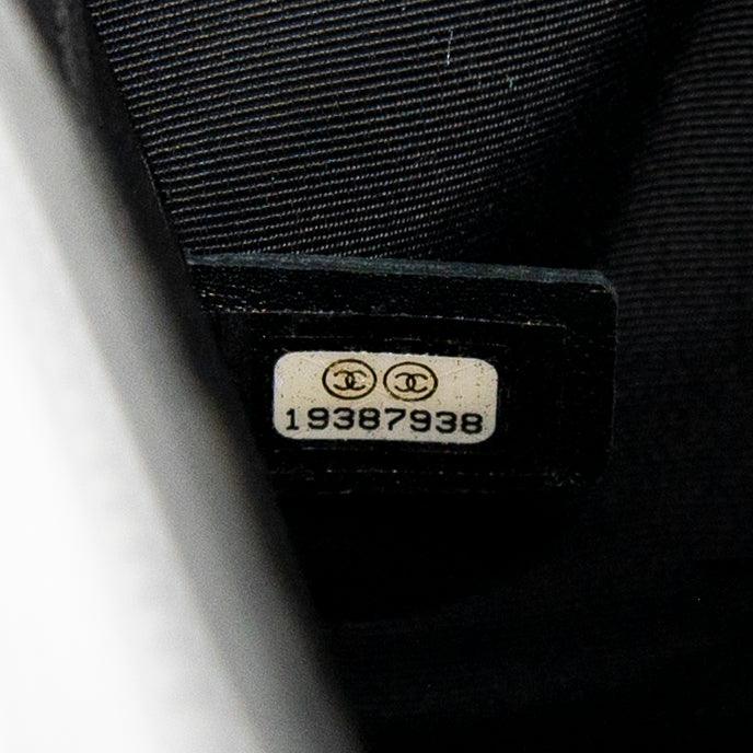 Chanel Black Patent Small Boy Bag