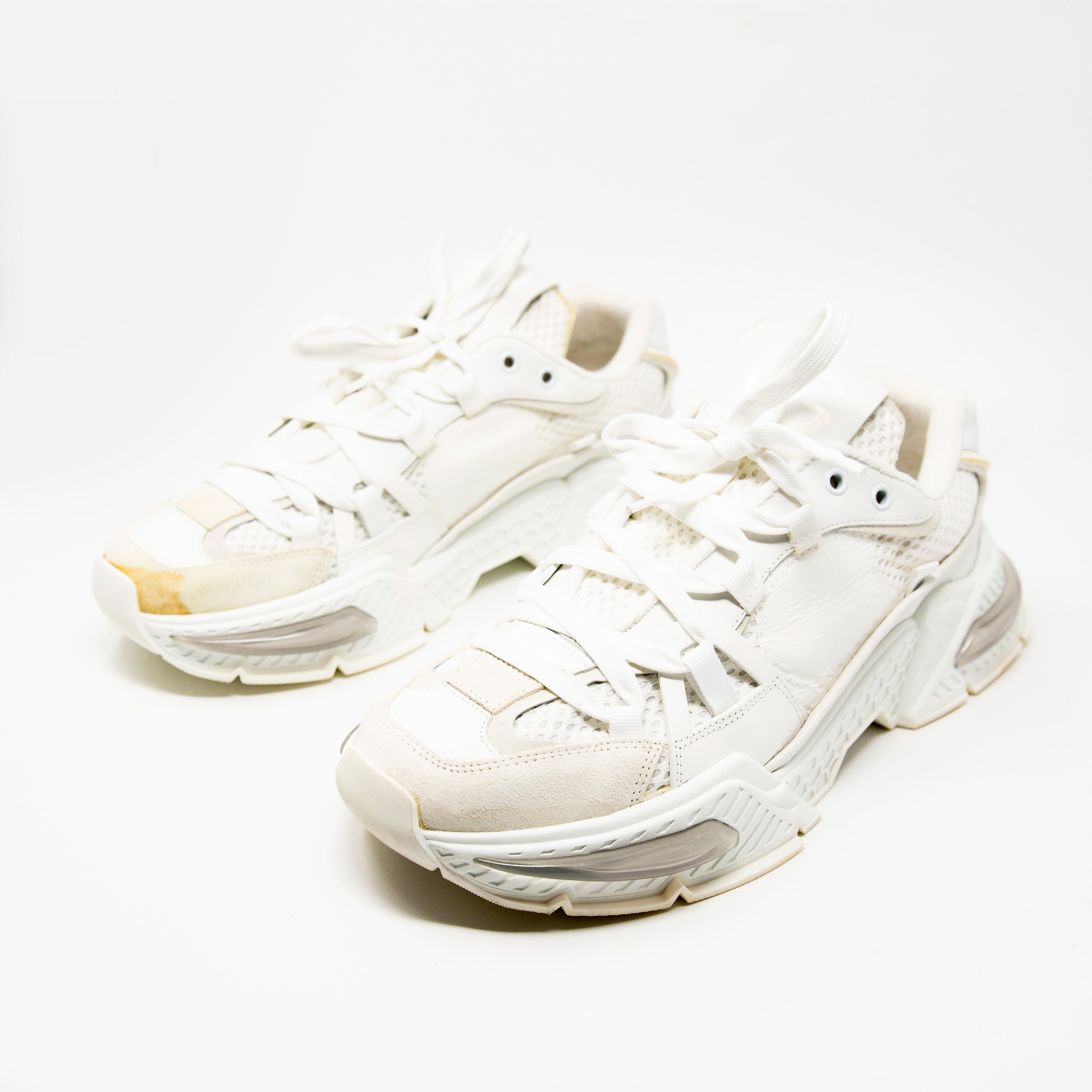 Dolce & Gabbana White Airmaster Sneakers 44