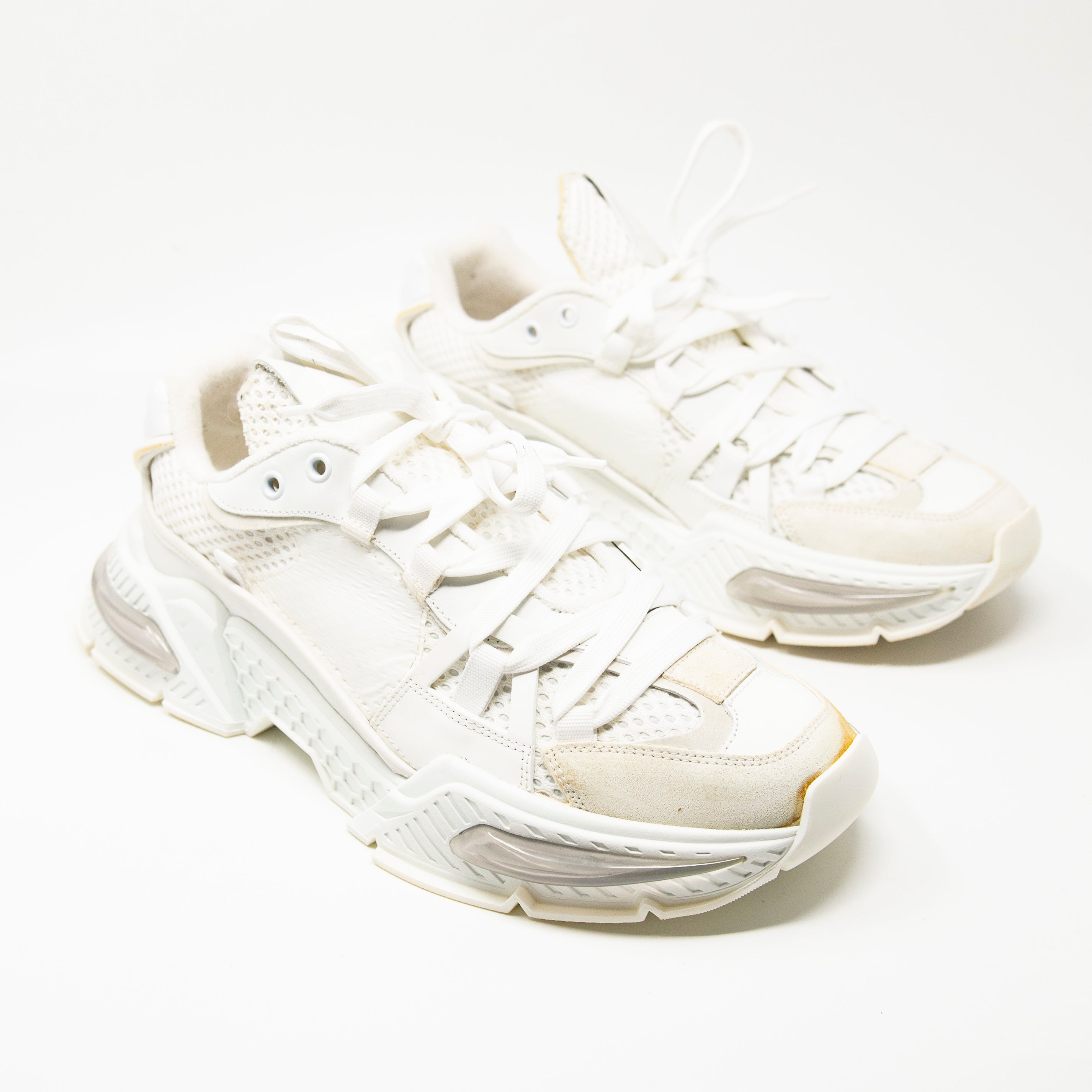 Dolce & Gabbana White Airmaster Sneakers 44