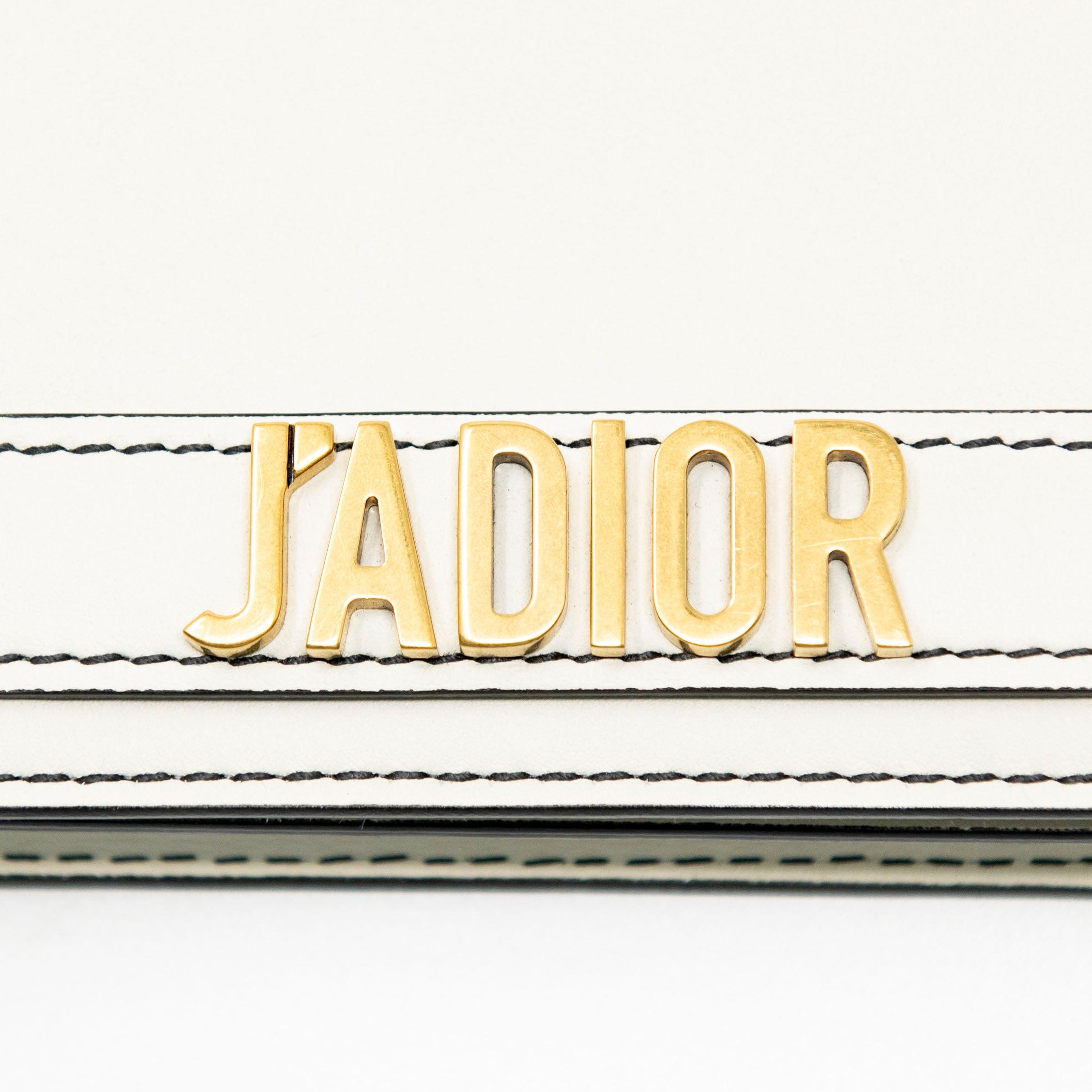 Dior J’adior White Wallet On Chain