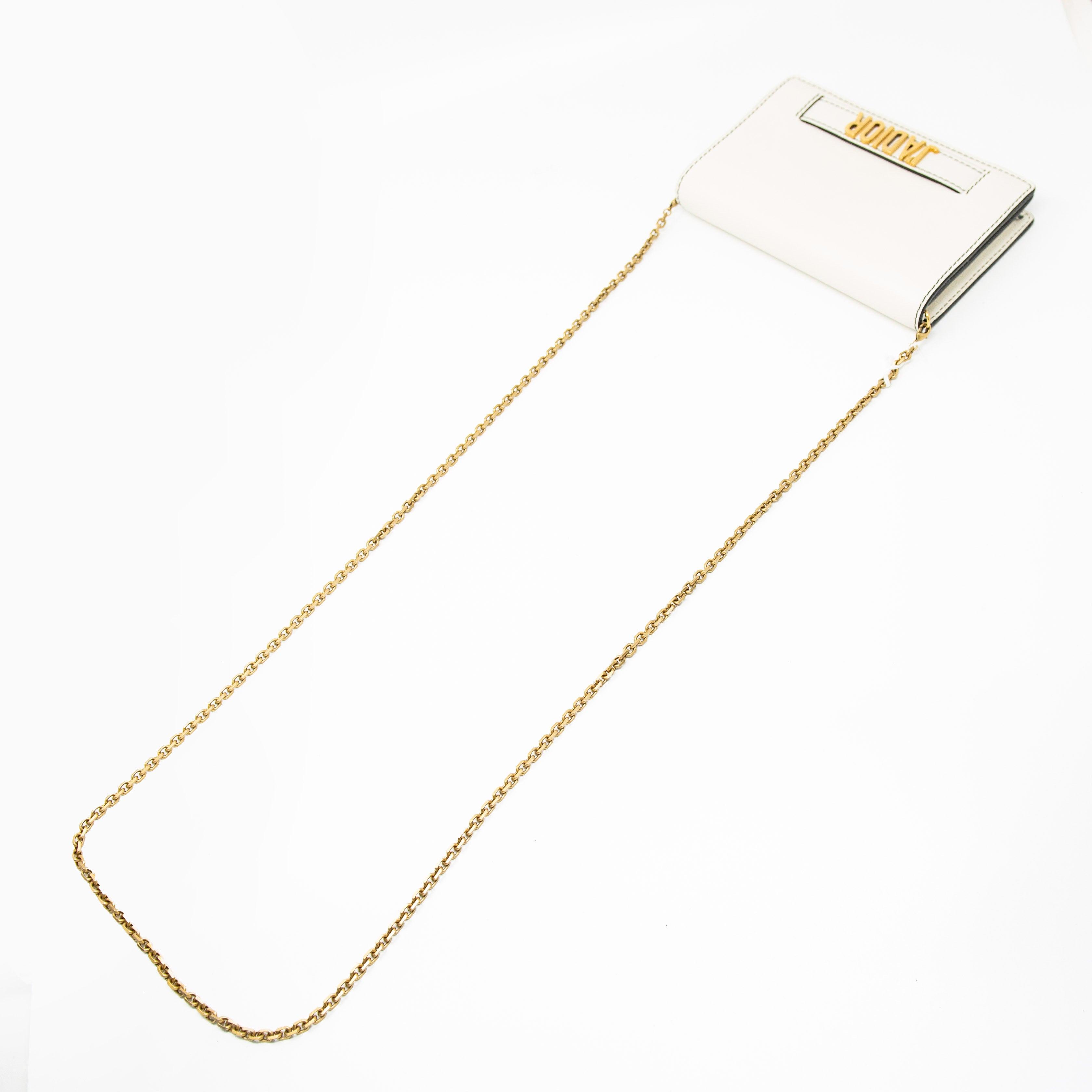 Dior J’adior White Wallet On Chain