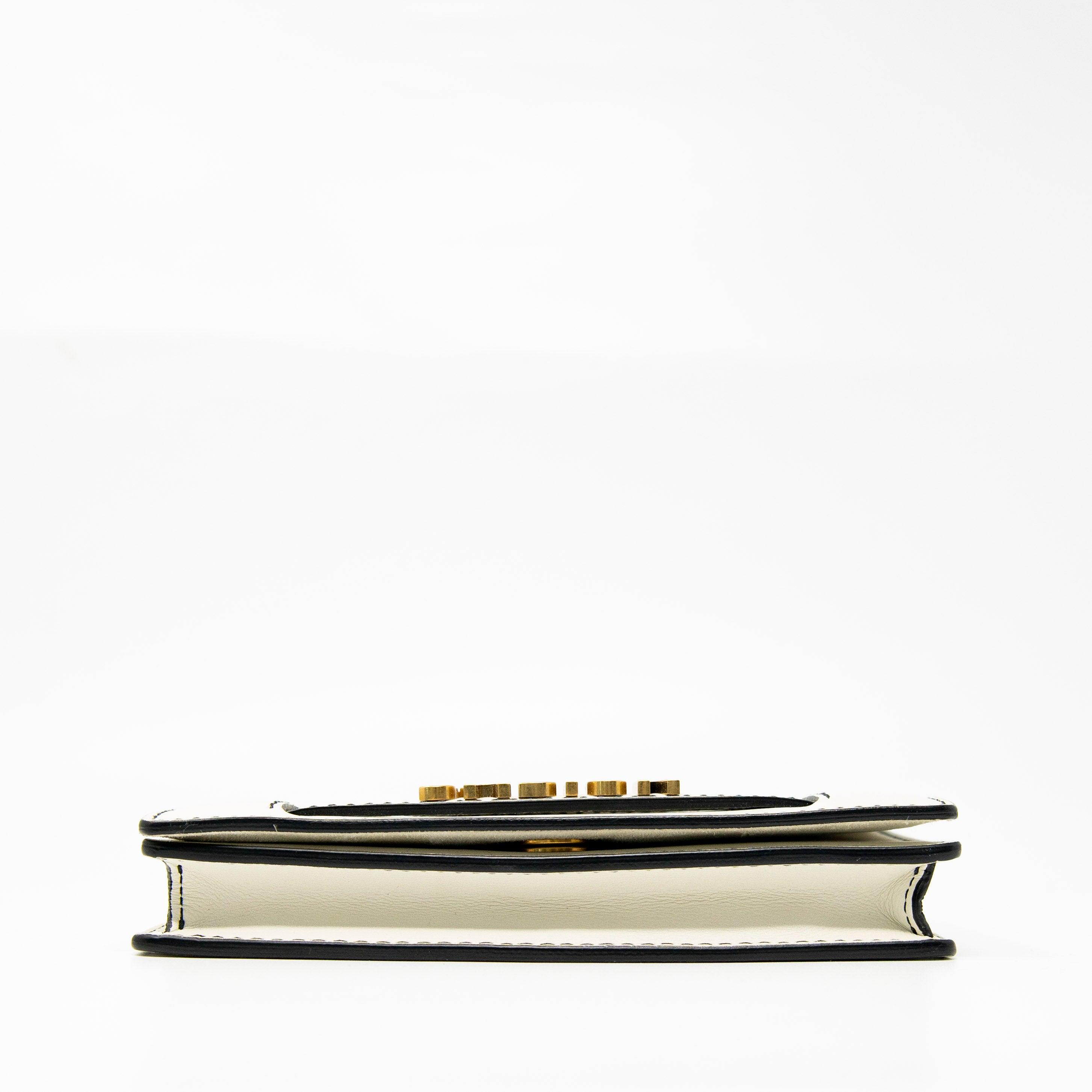 Dior J’adior White Wallet On Chain