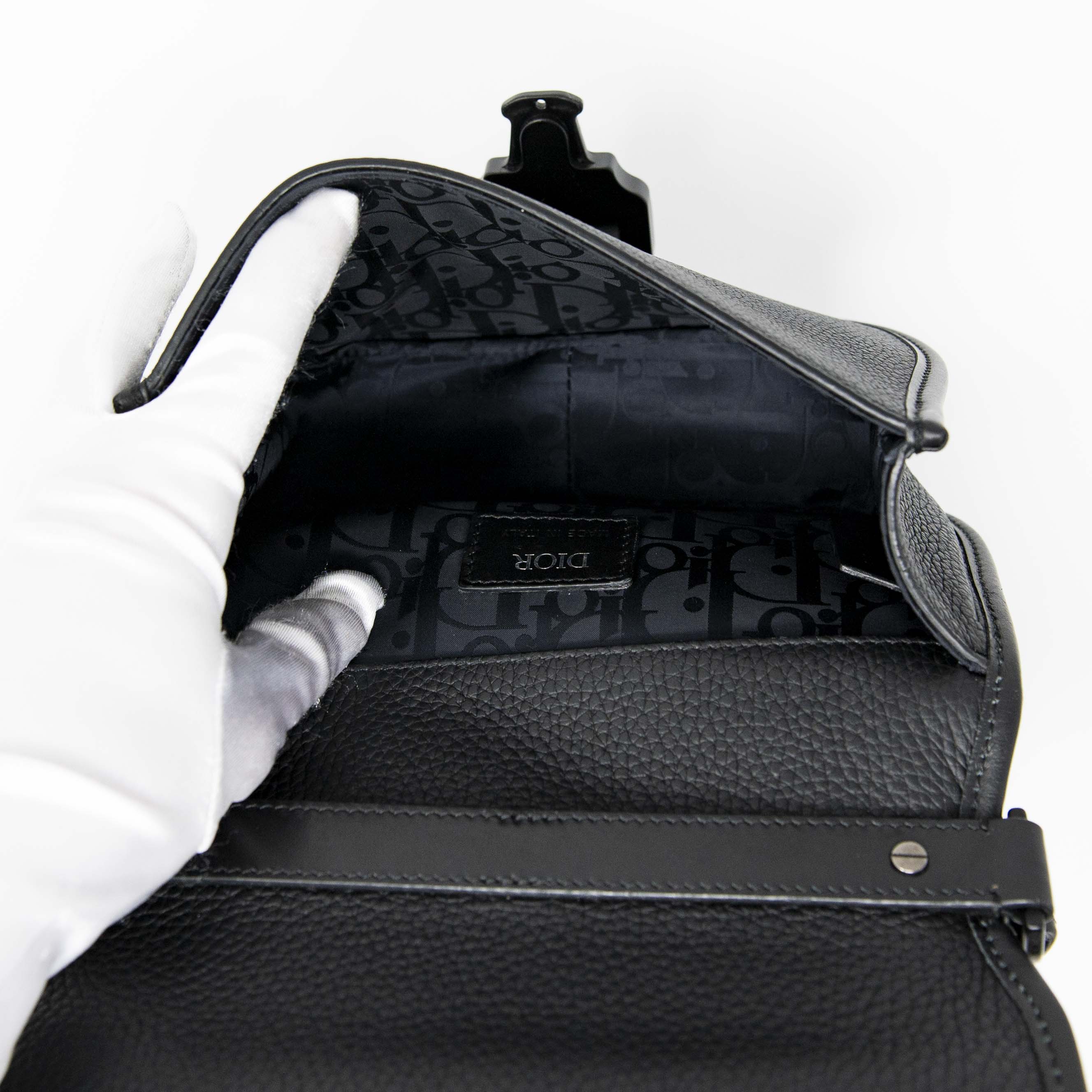 Dior Black Mini Gallop Bag With Strap