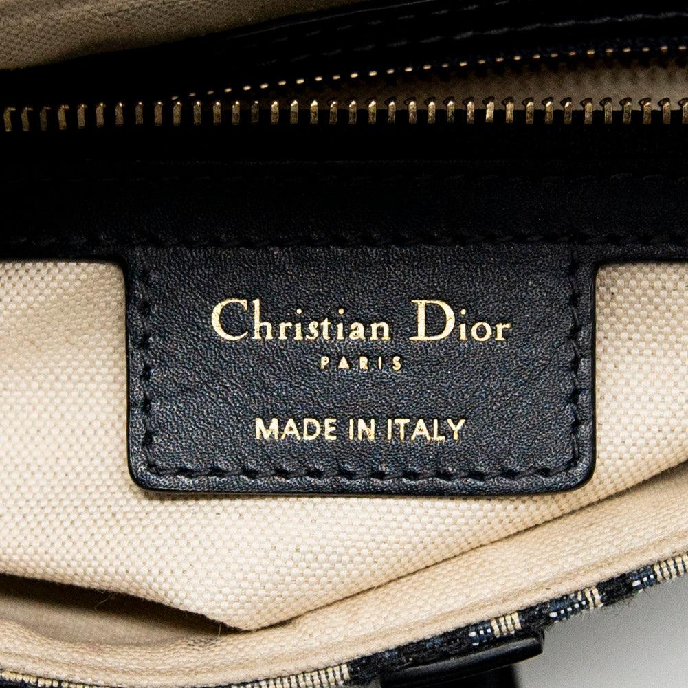 Dior Blue Oblique Medium Saddle Bag