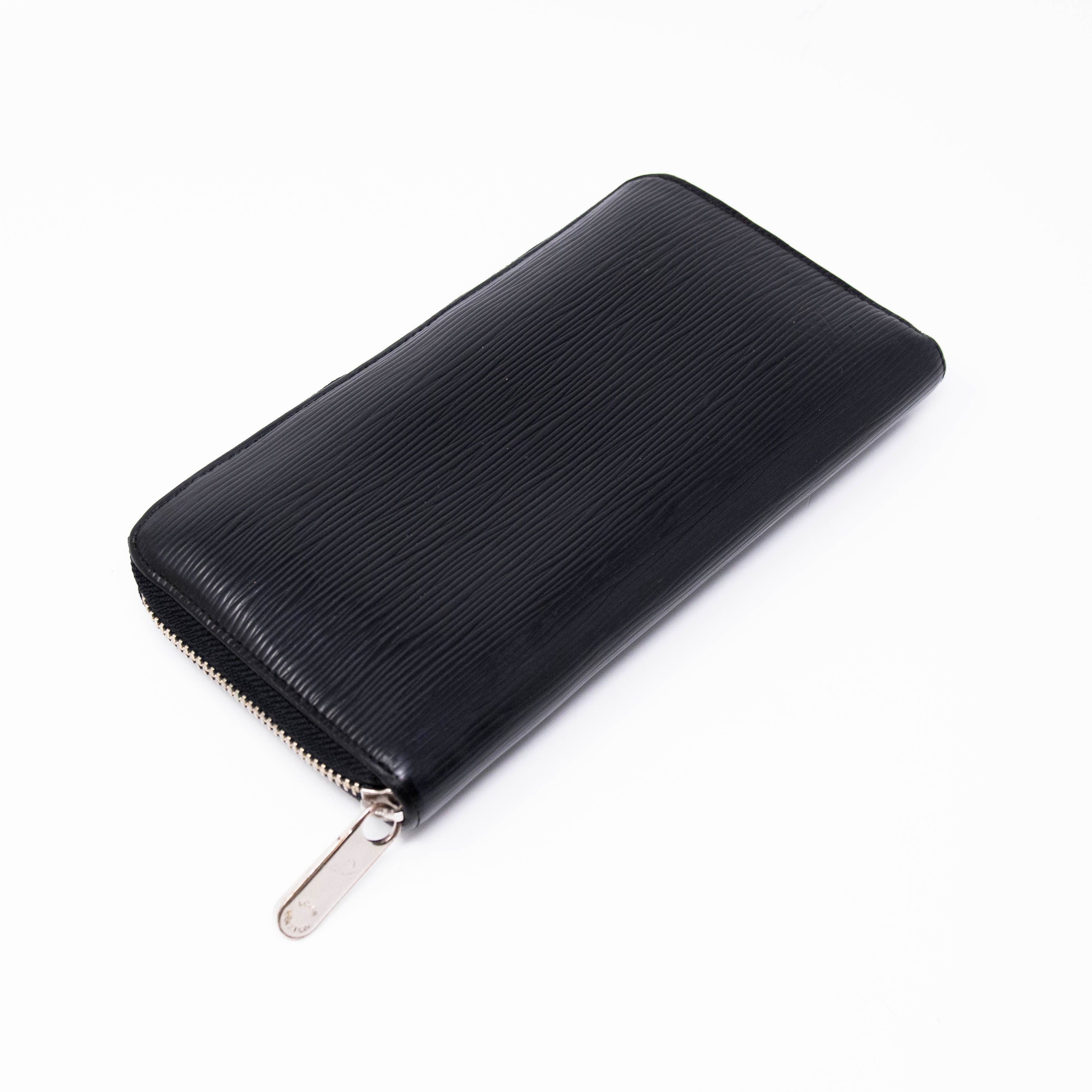 Louis Vuitton Black Epi Zippy Wallet
