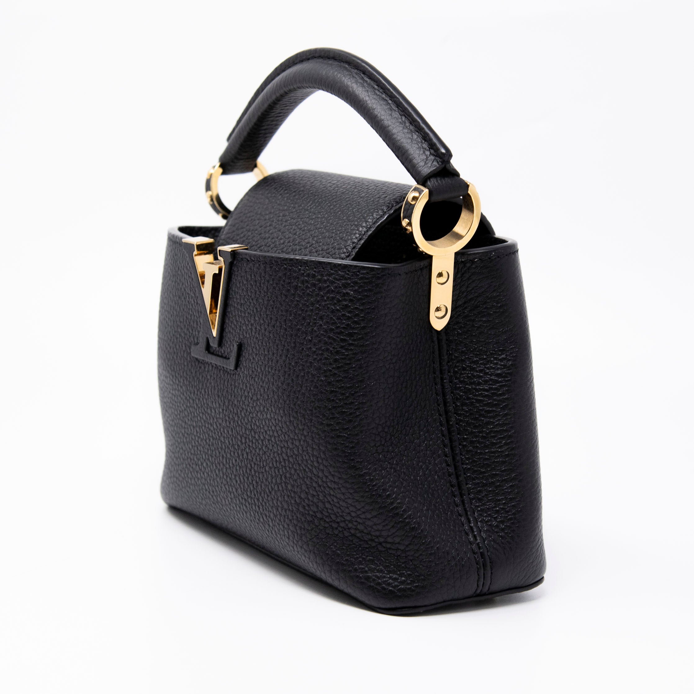 Louis Vuitton Black Taurillon Mini Capucines