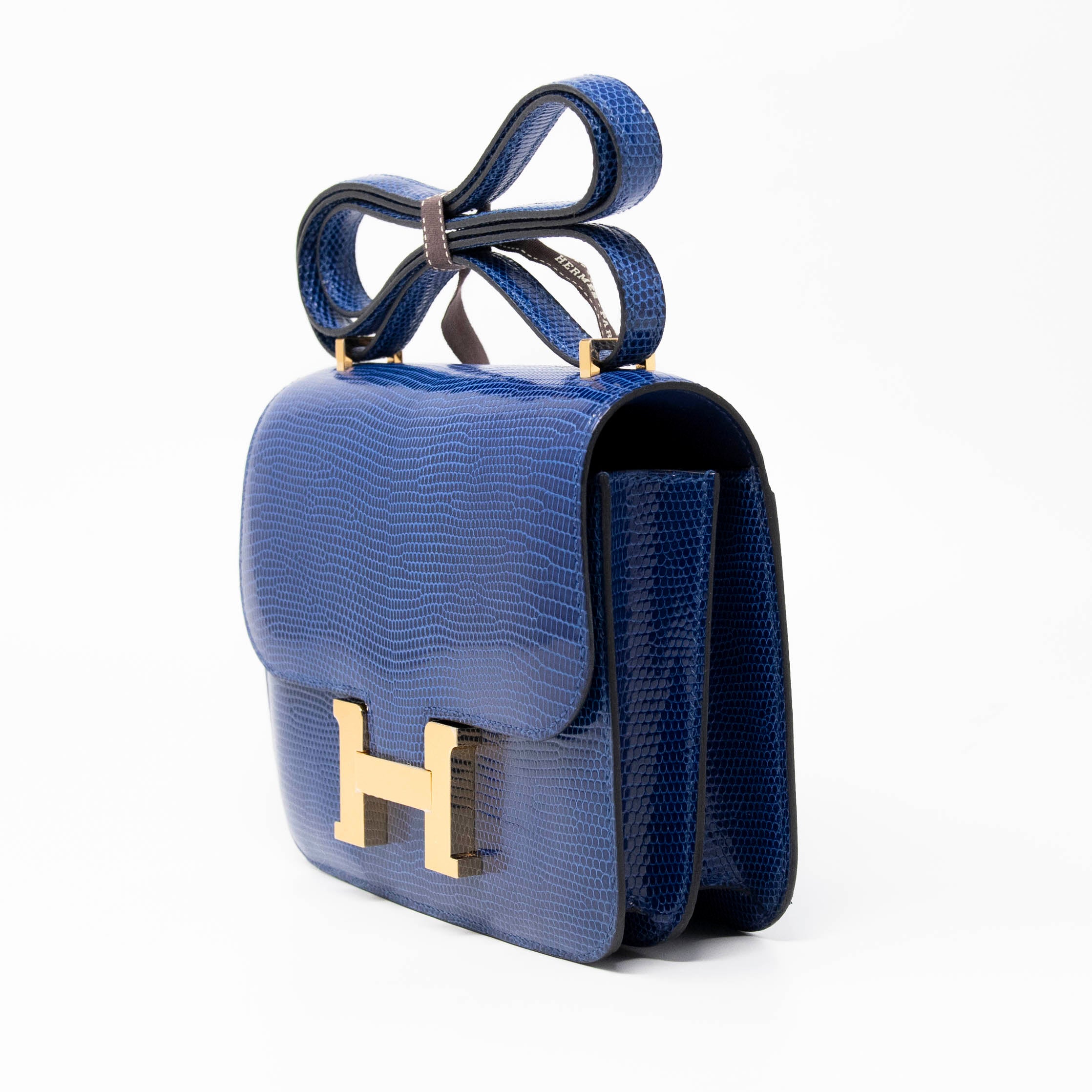 Hermes Bleu Saphir Lizard Constance 18