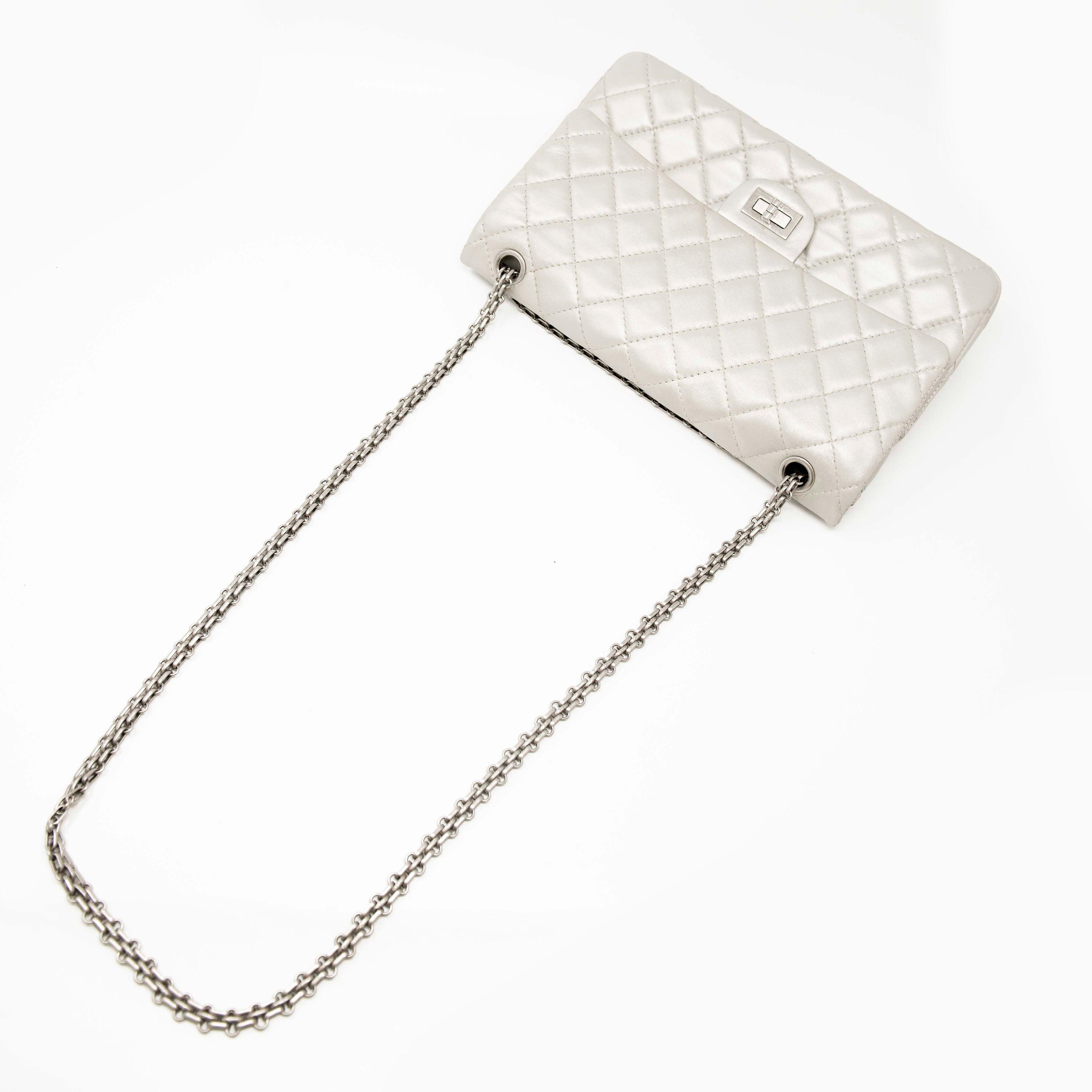 Chanel Silver 2.55 Reissue 226
