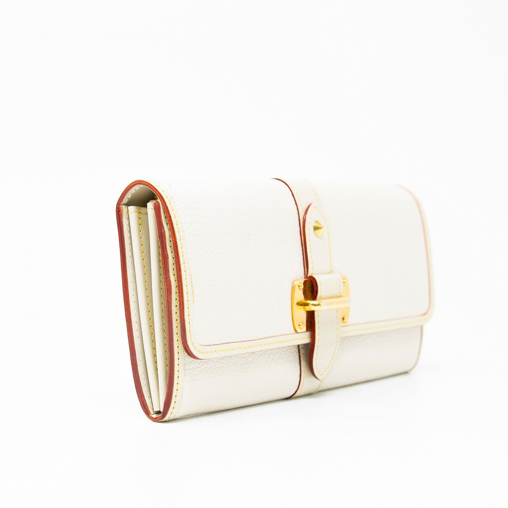 Louis Vuitton White Favori Suhali Wallet