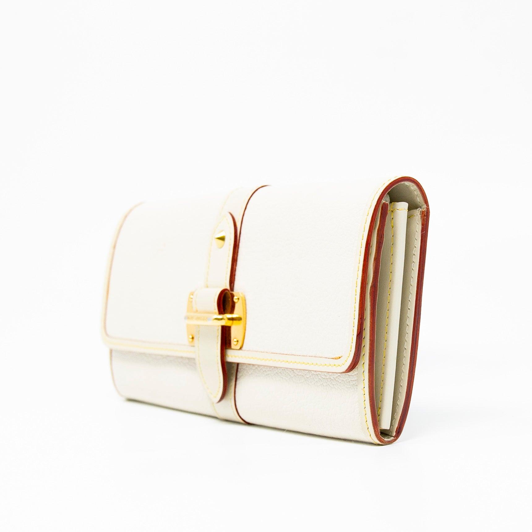 Louis Vuitton White Favori Suhali Wallet