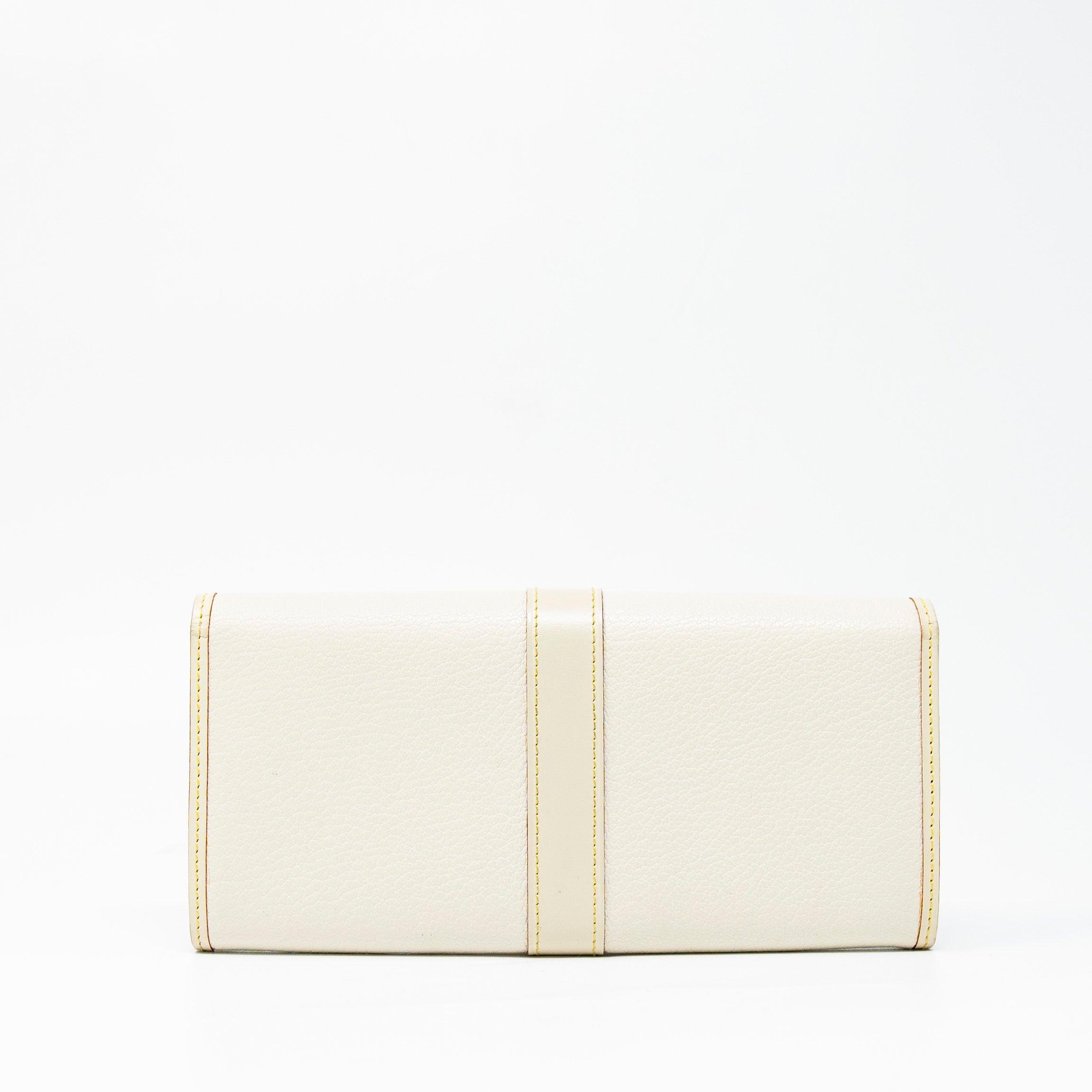 Louis Vuitton White Favori Suhali Wallet