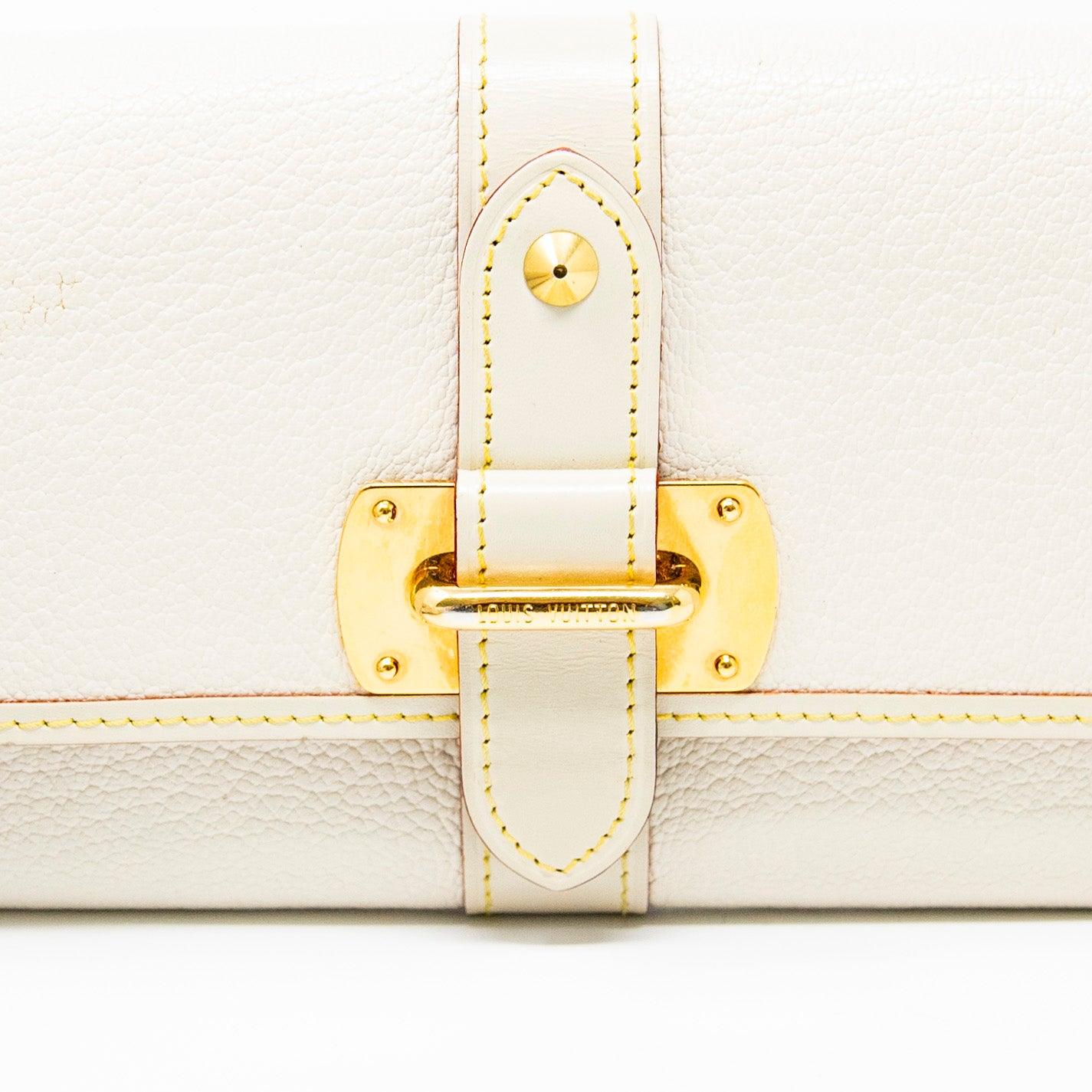 Louis Vuitton White Favori Suhali Wallet