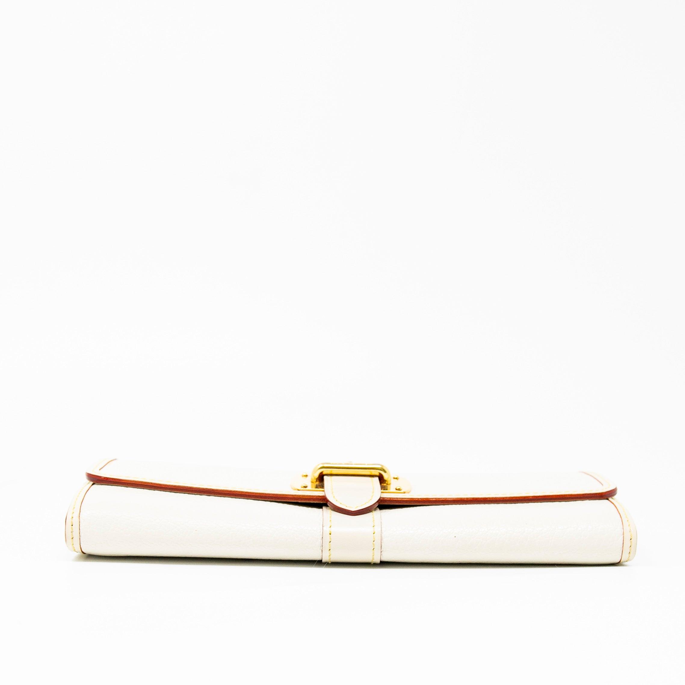 Louis Vuitton White Favori Suhali Wallet
