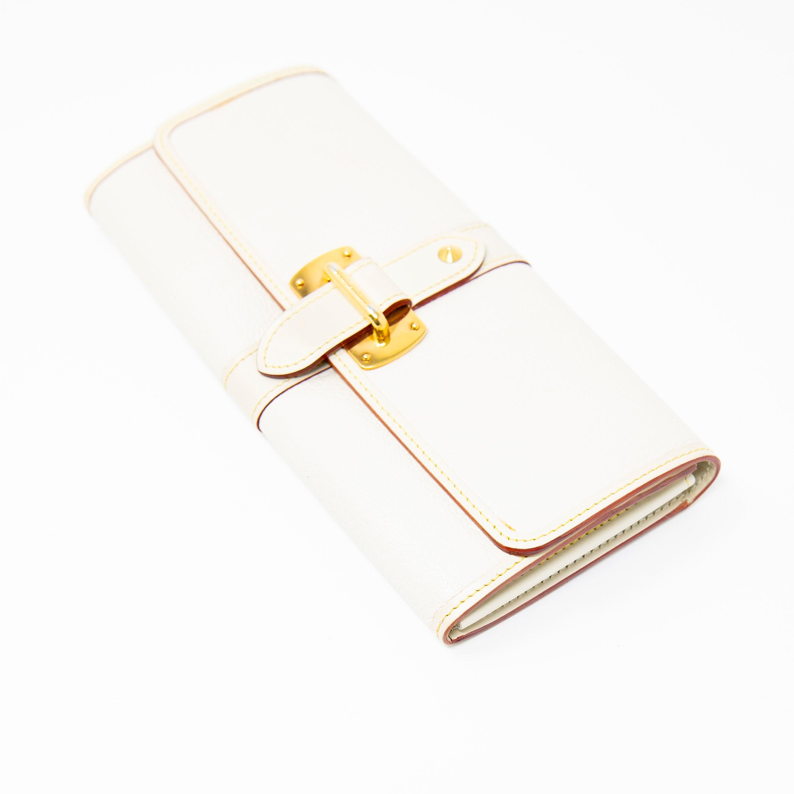 Louis Vuitton White Favori Suhali Wallet