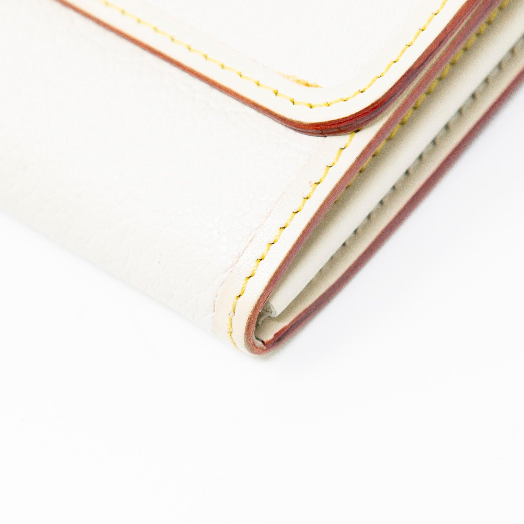 Louis Vuitton White Favori Suhali Wallet
