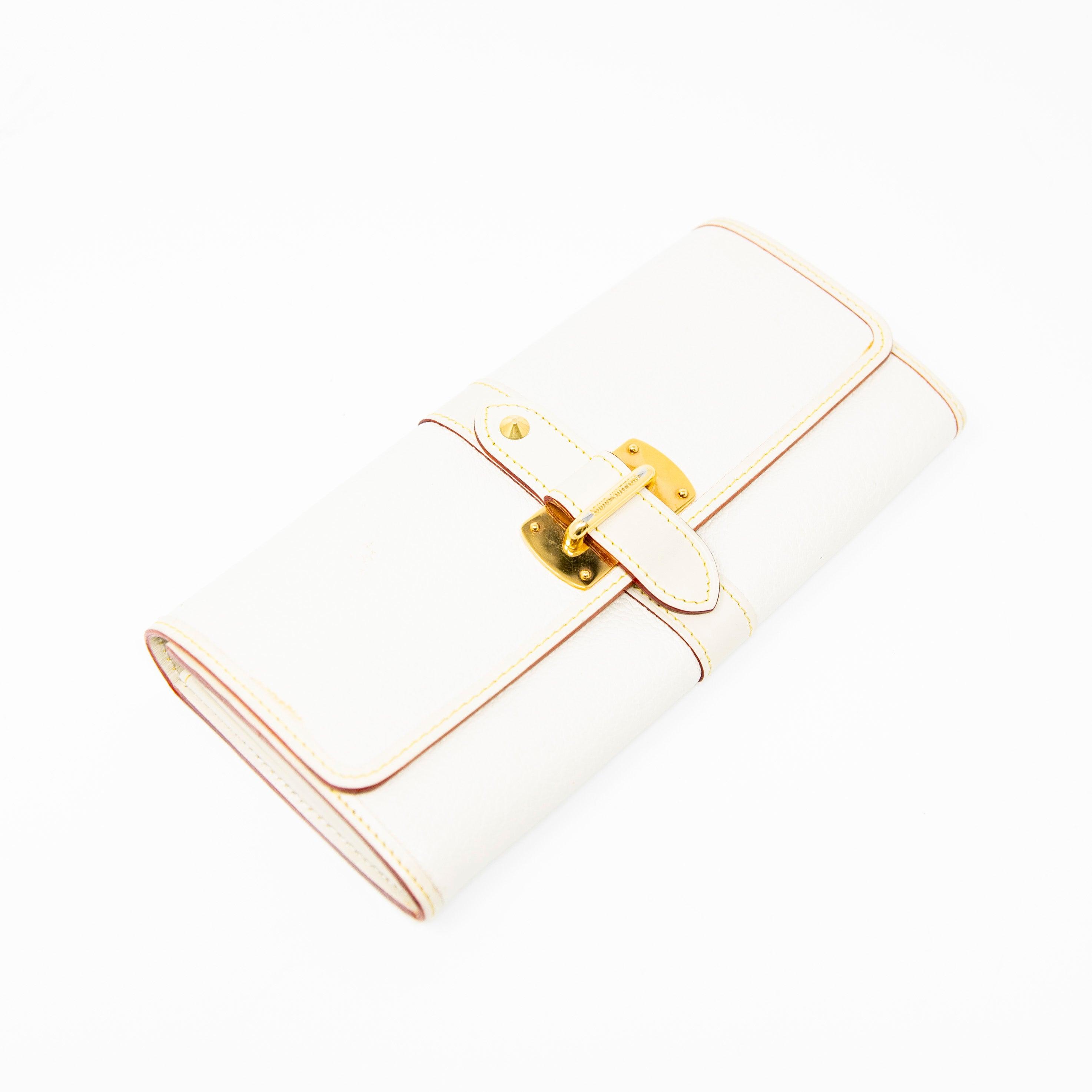 Louis Vuitton White Favori Suhali Wallet